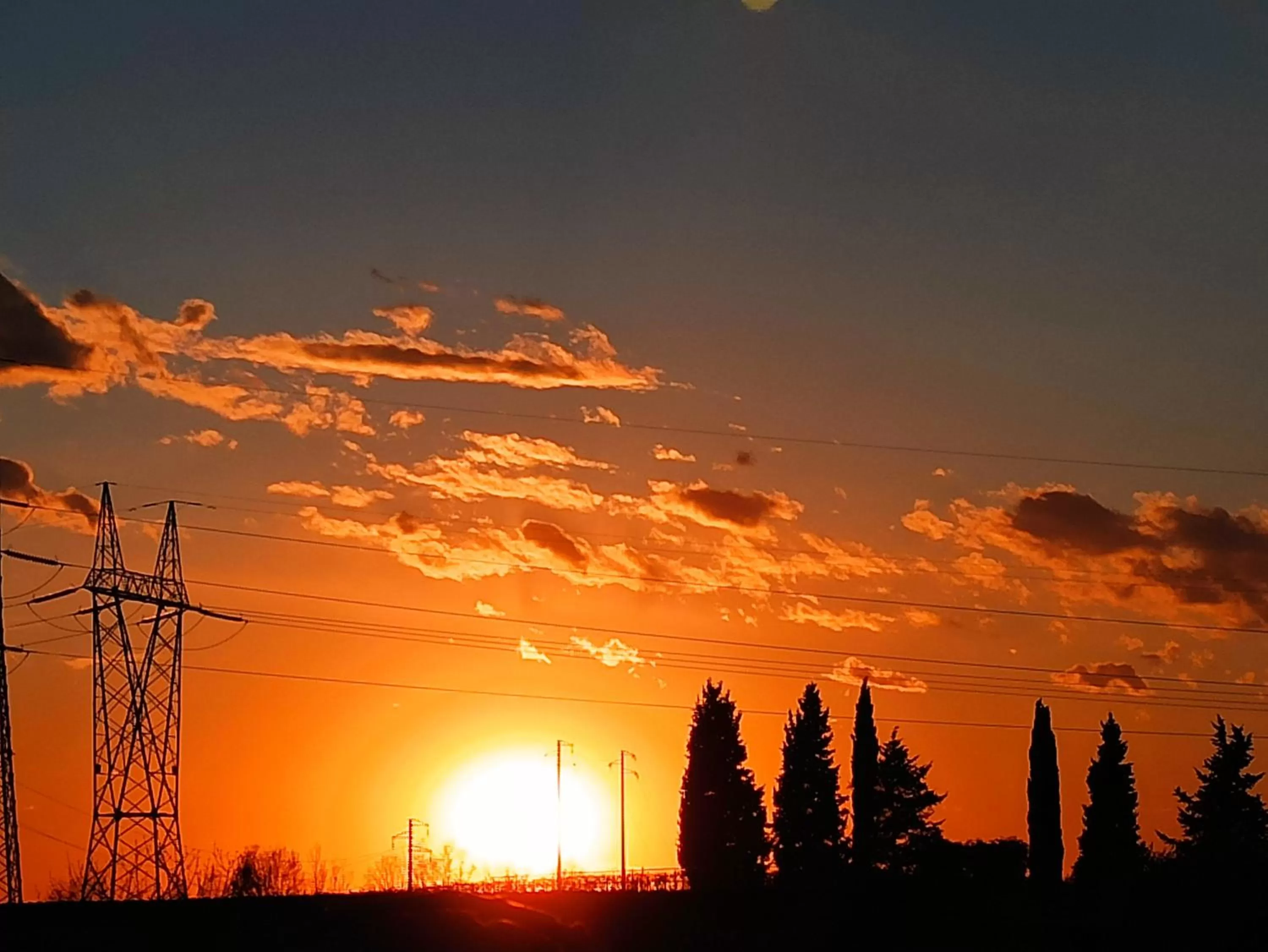 Sunset in Le Zampolle B & B