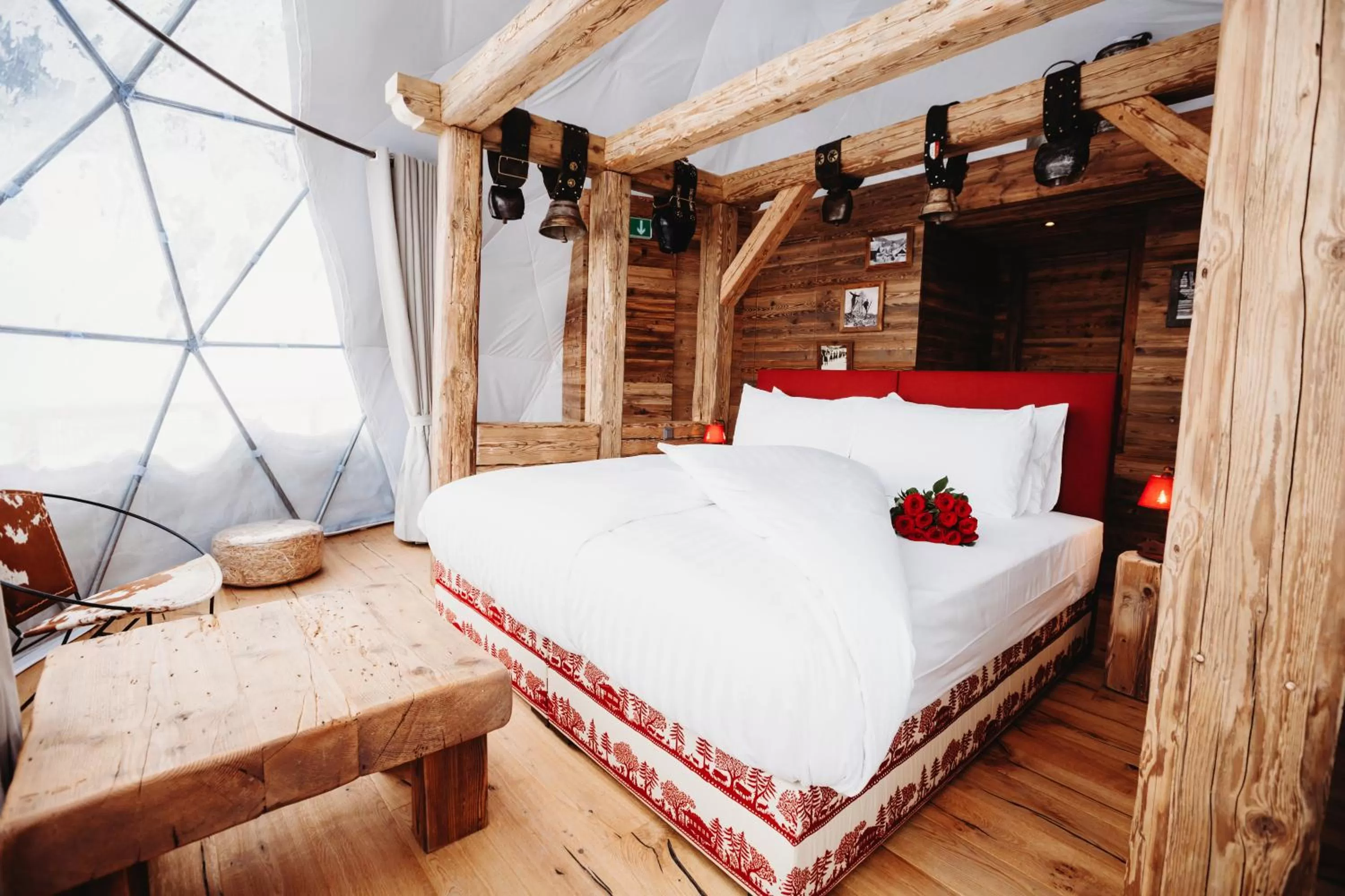 Bed in Whitepod Original