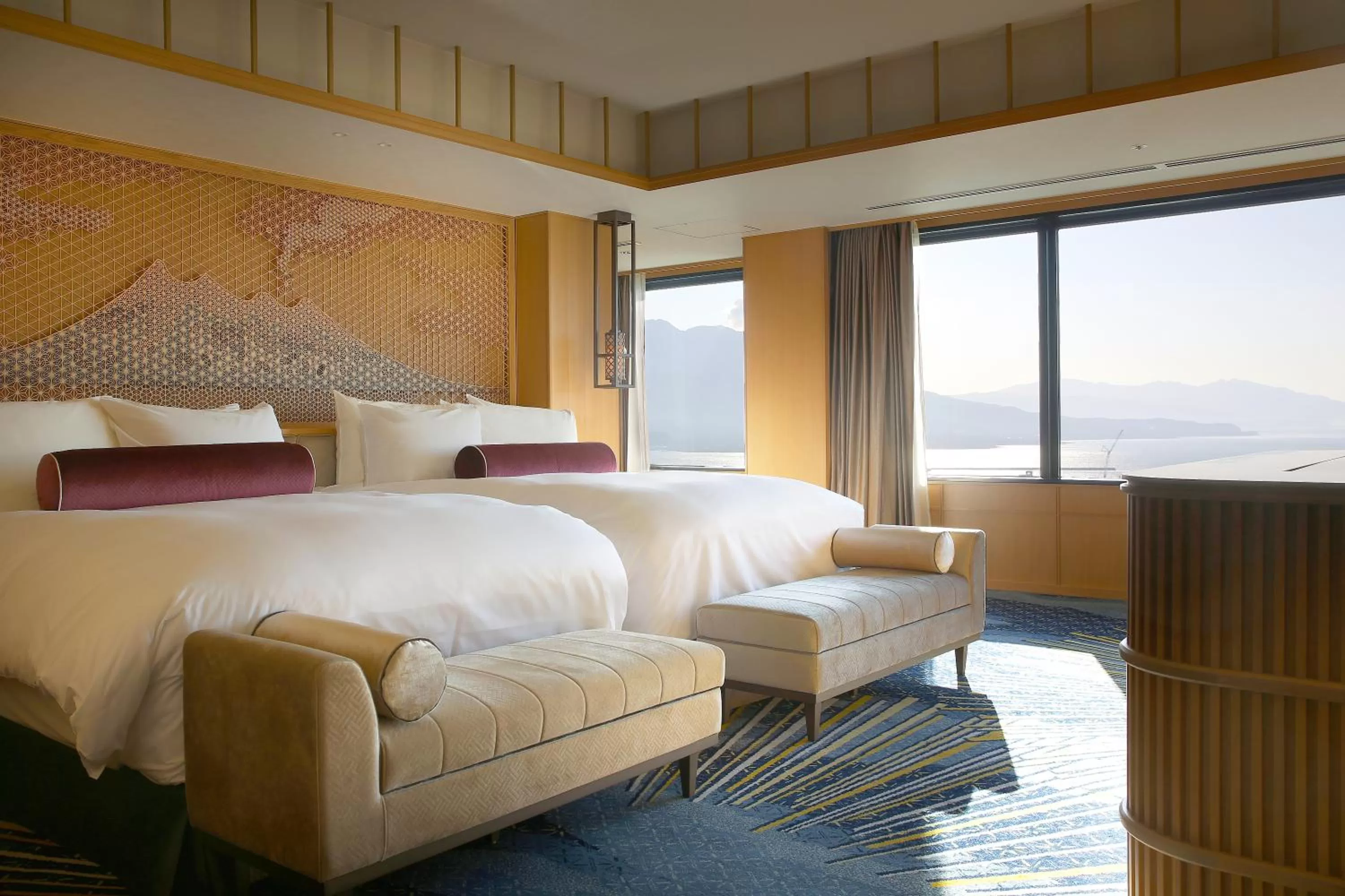 Bed in SHIROYAMA HOTEL kagoshima