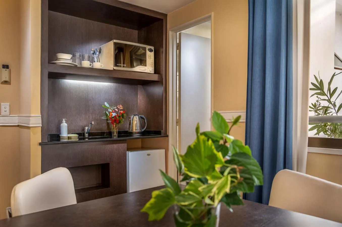 Kitchen or kitchenette in Up Viamonte Hotel