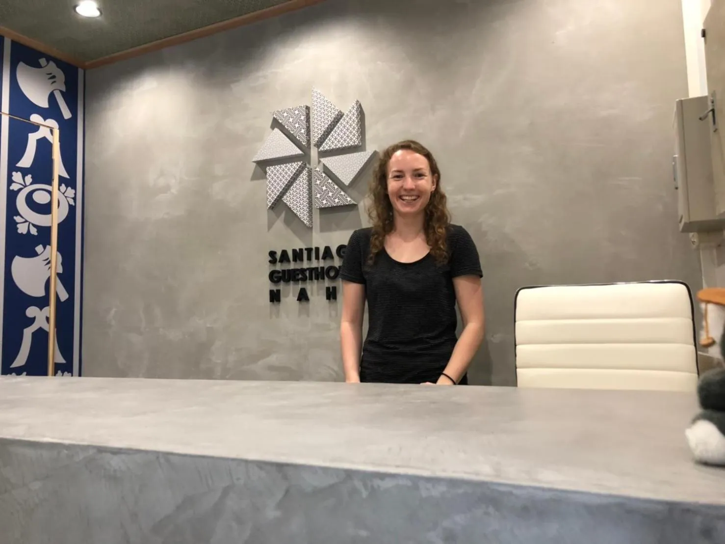 Staff in Santiago Guesthouse Naha