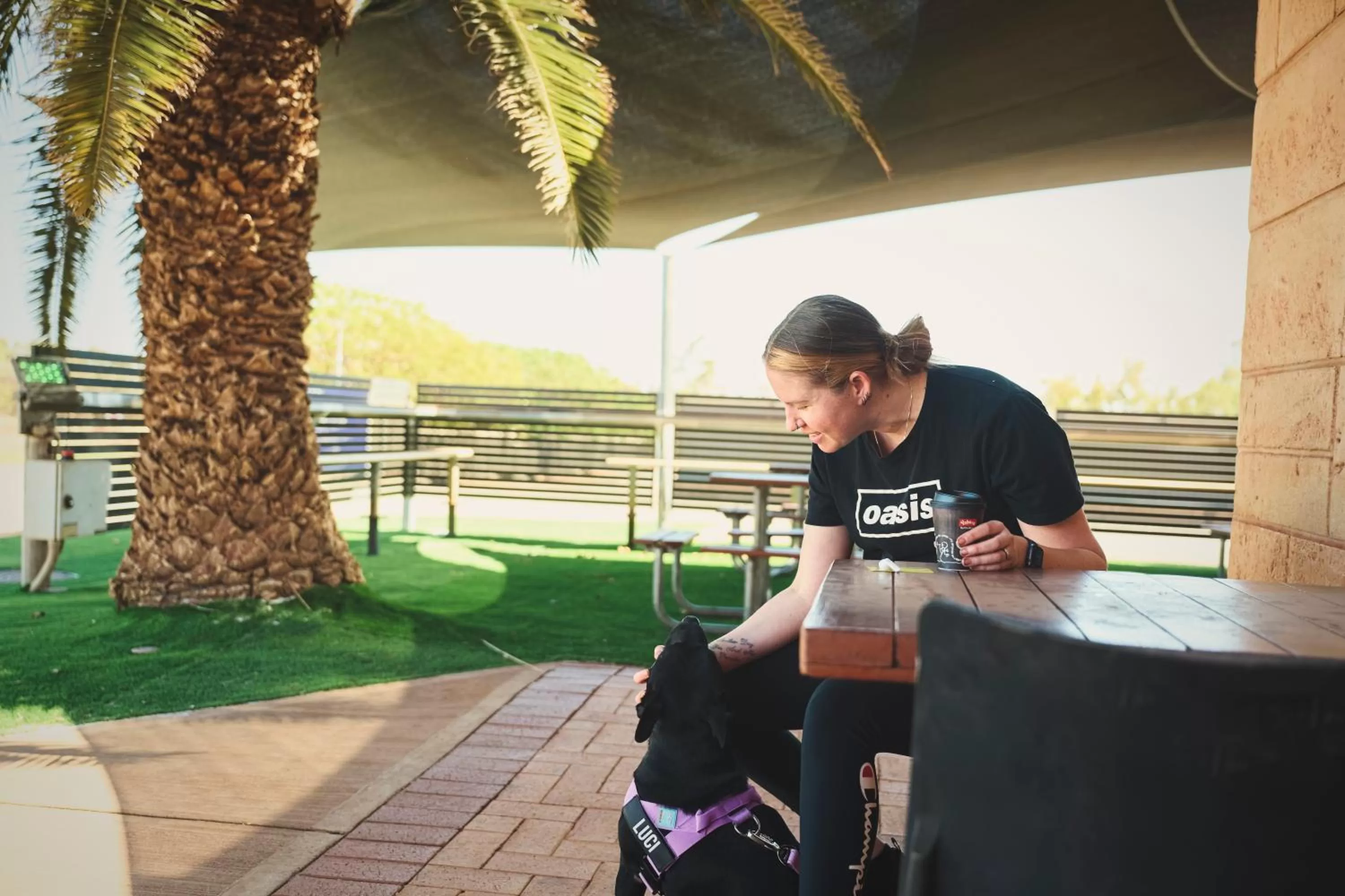 Patio in Red Sands Accommodation Newman