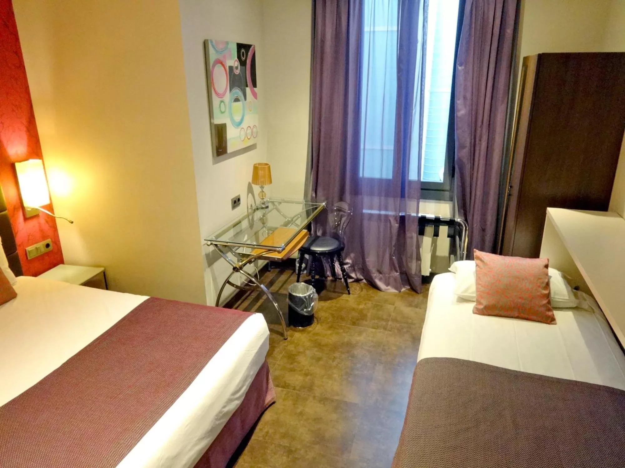 Bed in Hotel Lloret Ramblas