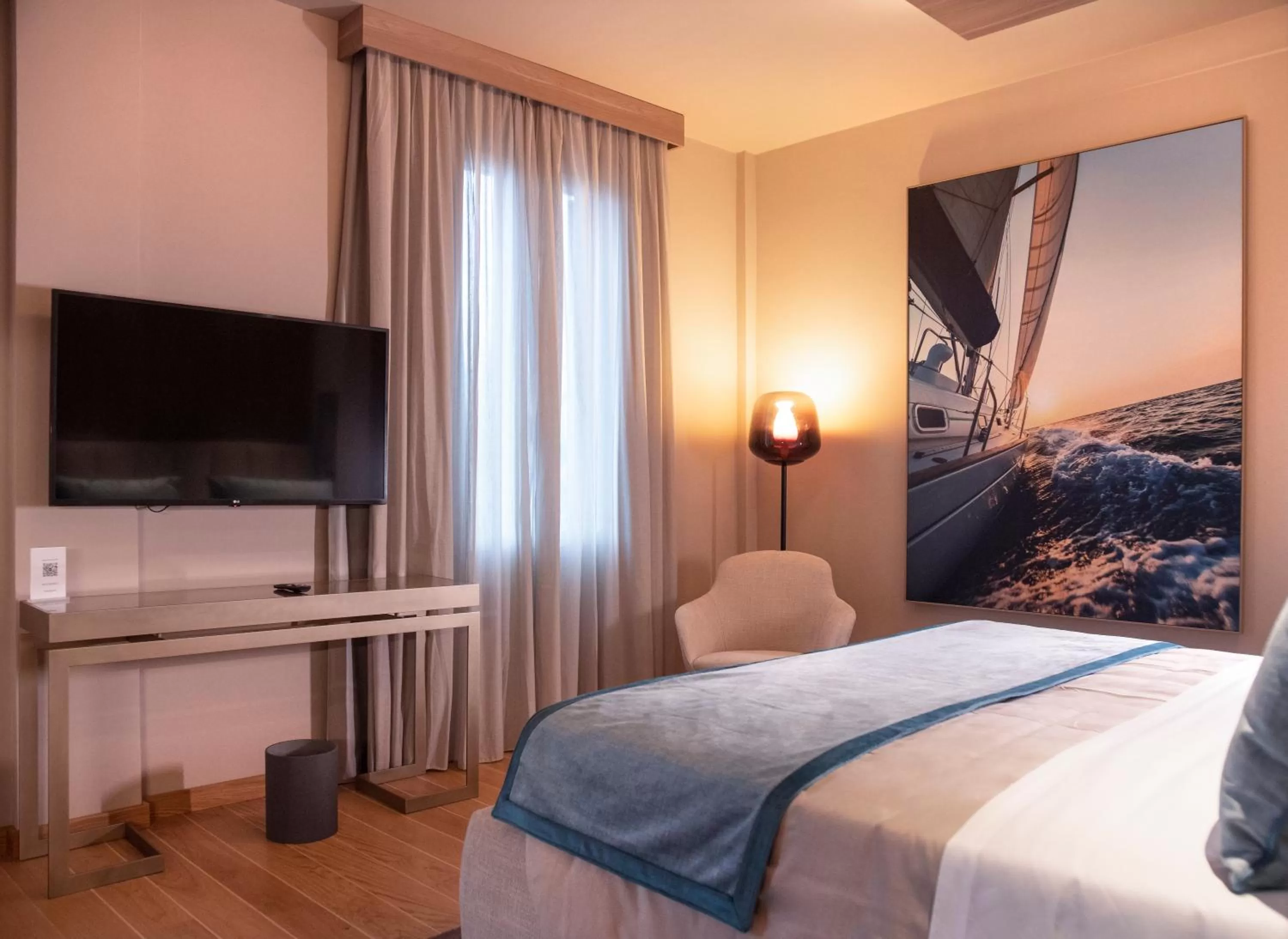 Bed in Miramare Suites