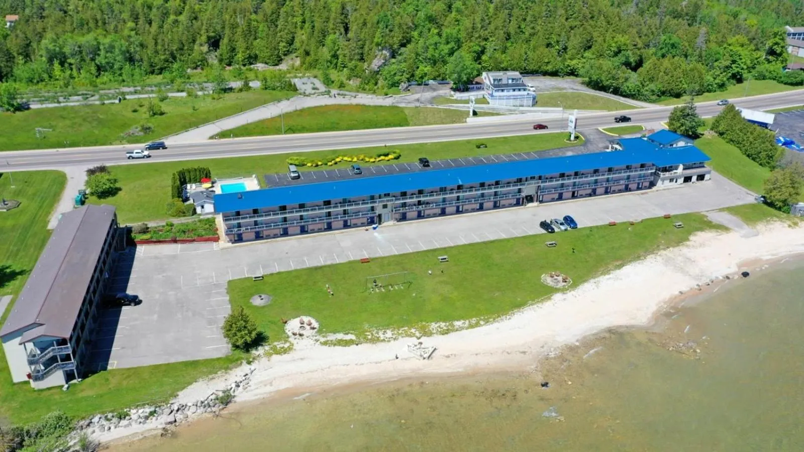 Property building in Days Inn & Suites by Wyndham St. Ignace Lakefront