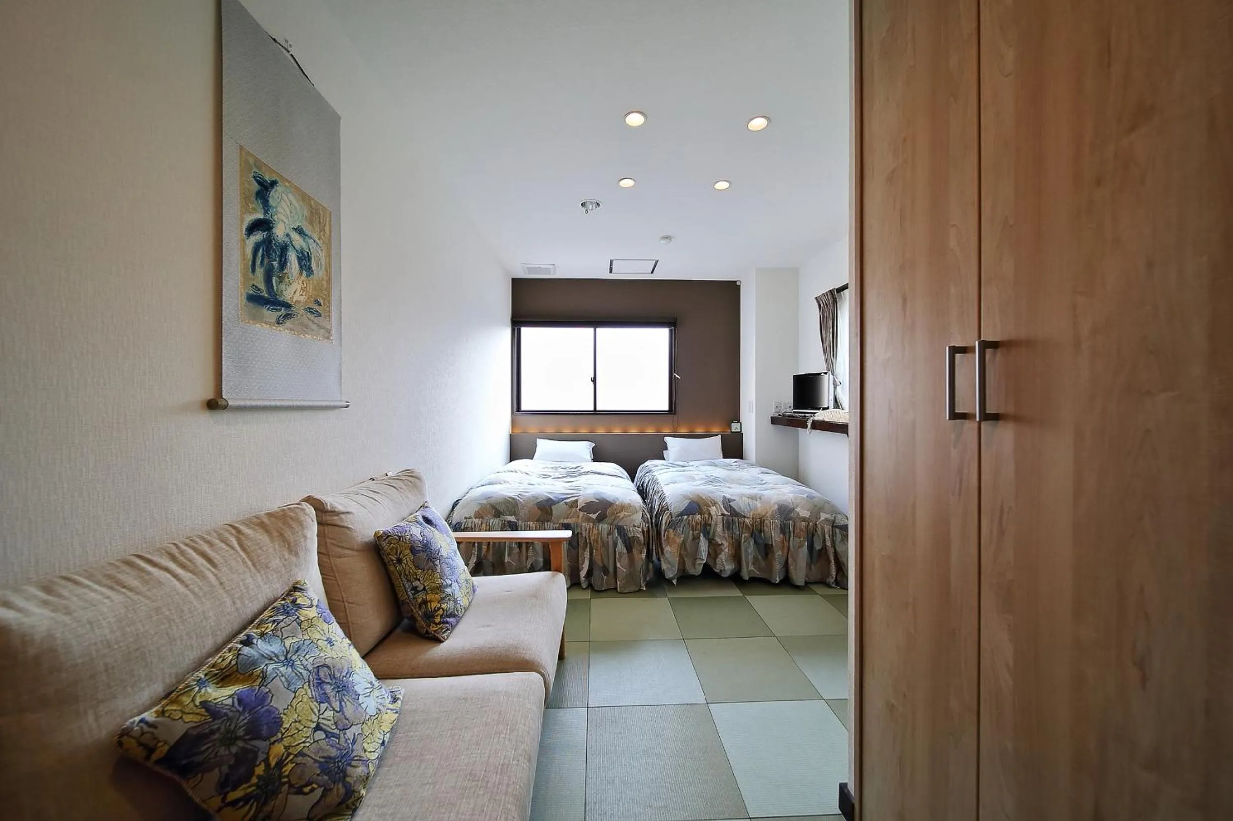 Photo of the whole room, Bed in Kyoto Ryokan Kinoe