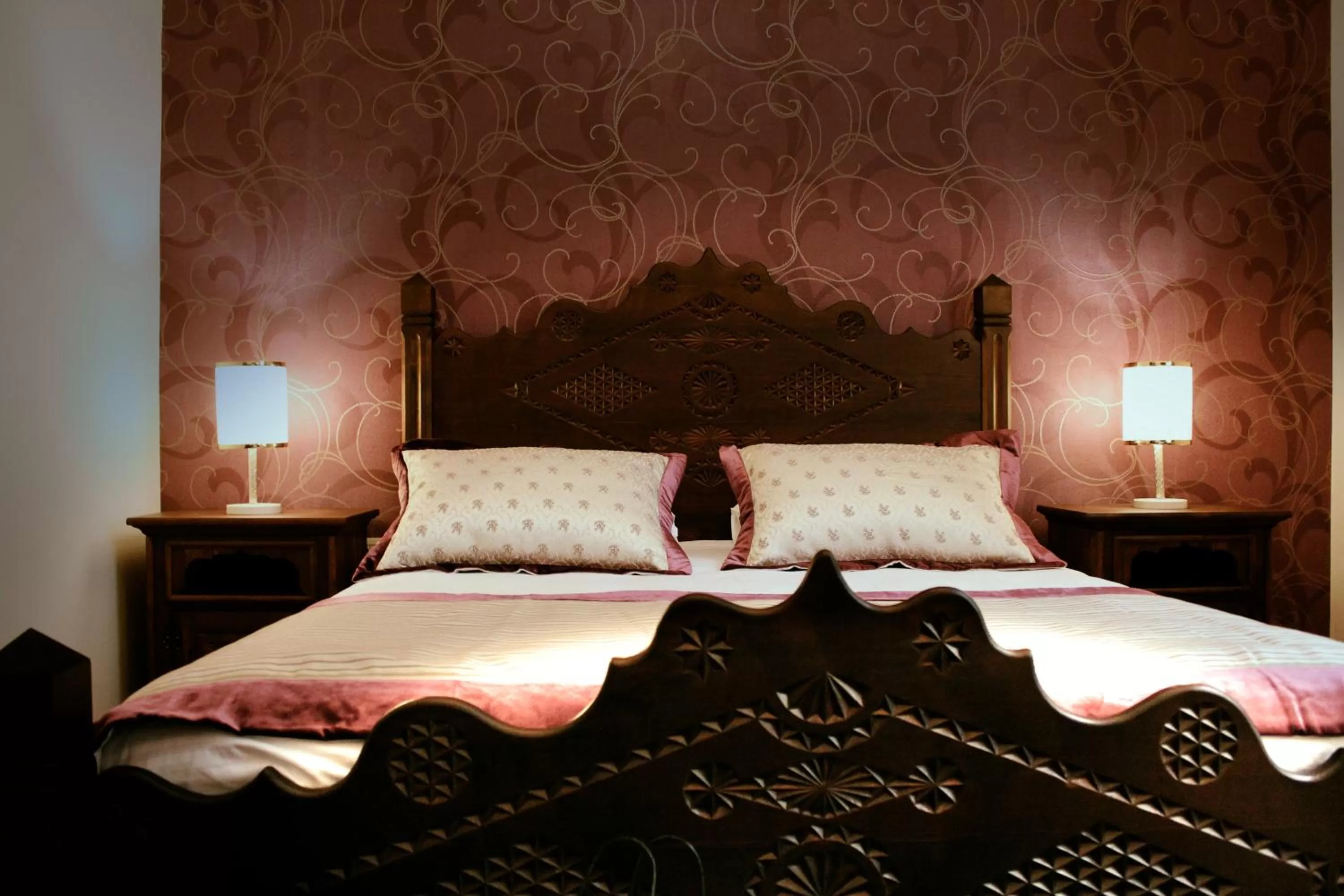 Bed in İsa Begov Hamam Hotel