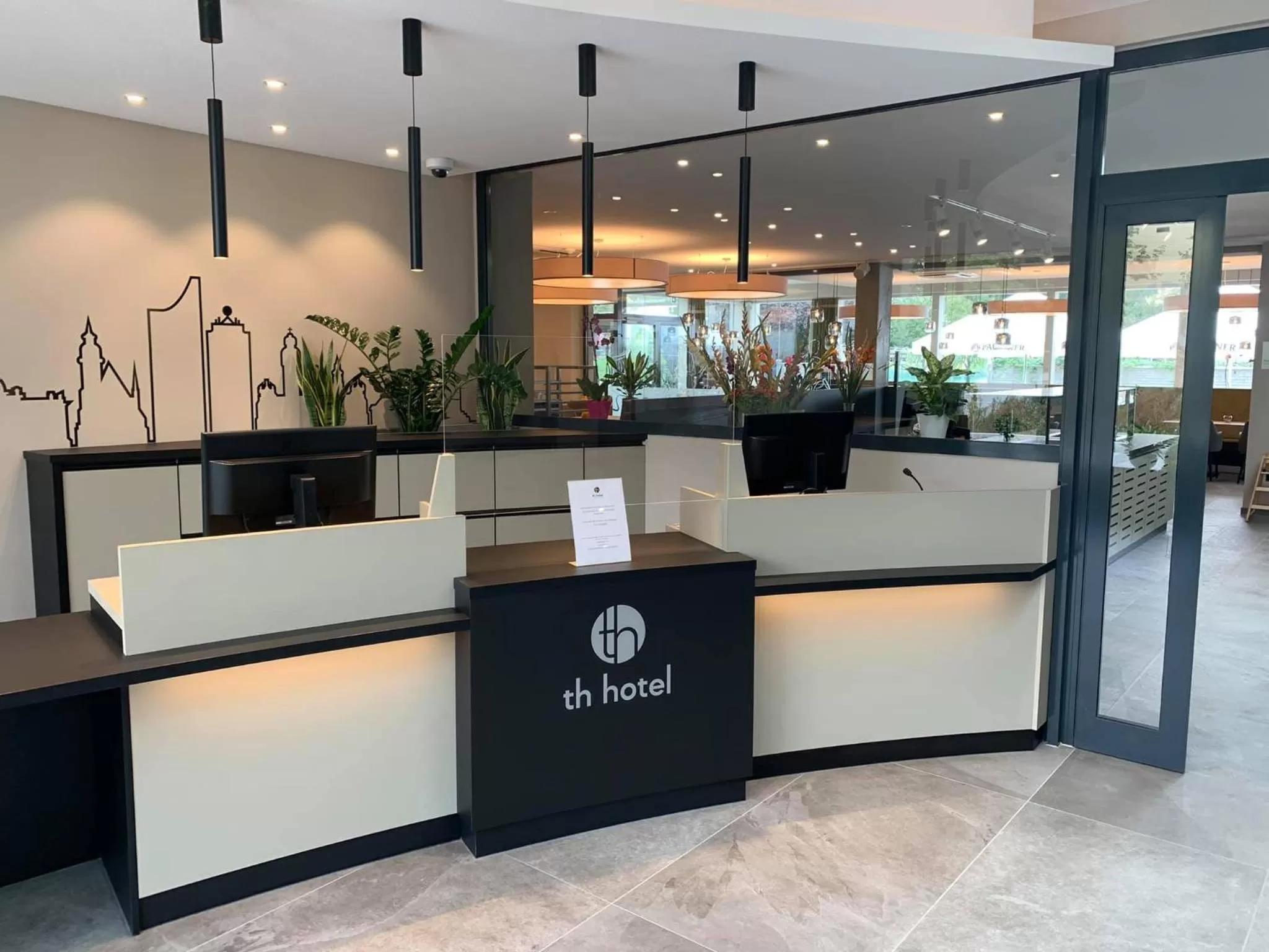 Lobby or reception in th Hotel Leipzig Messe