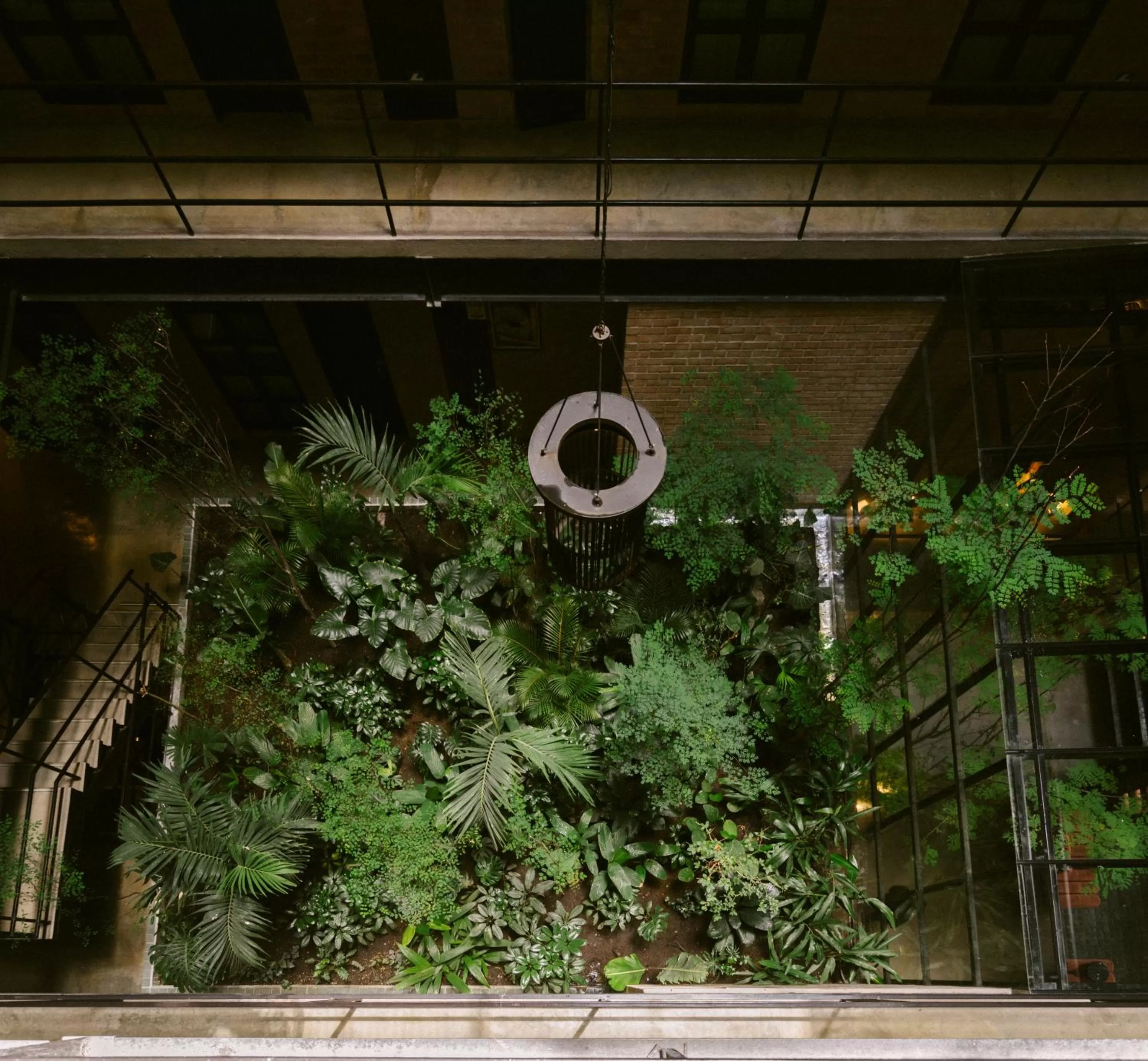 Inner courtyard view in The Art Hotel Medellin
