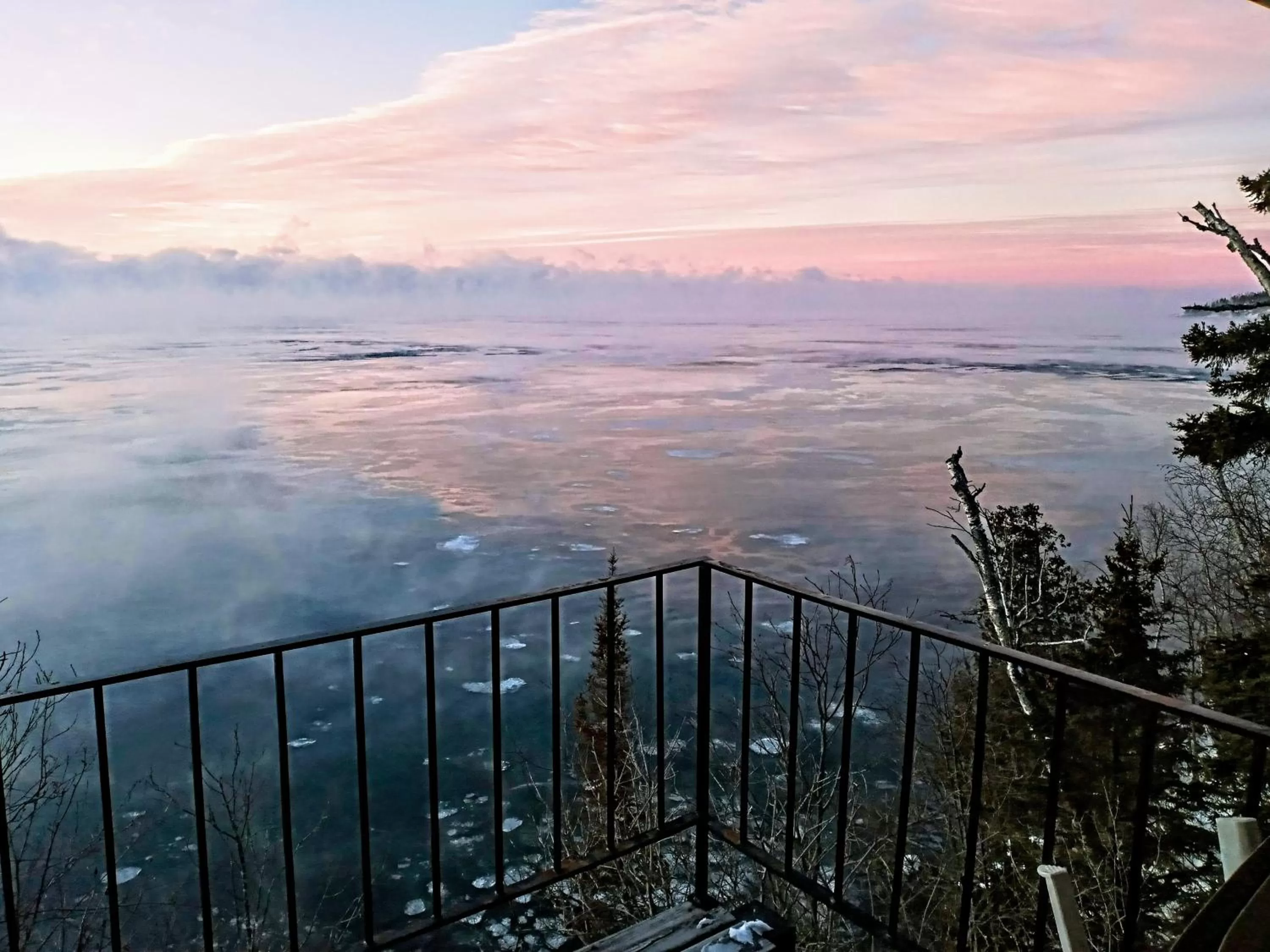Winter in Cliff Dweller on Lake Superior
