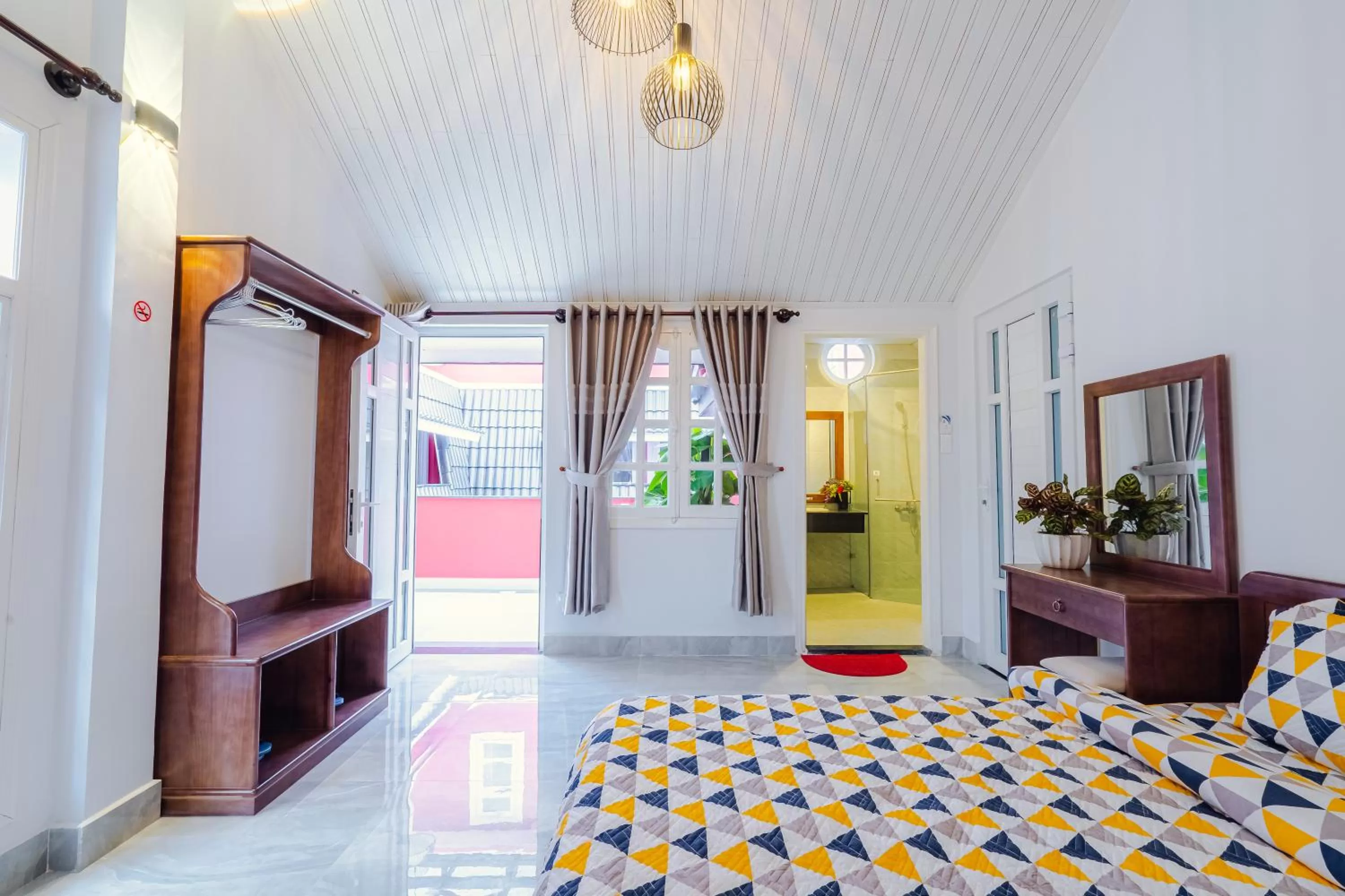 Photo of the whole room, Bed in Lovely House