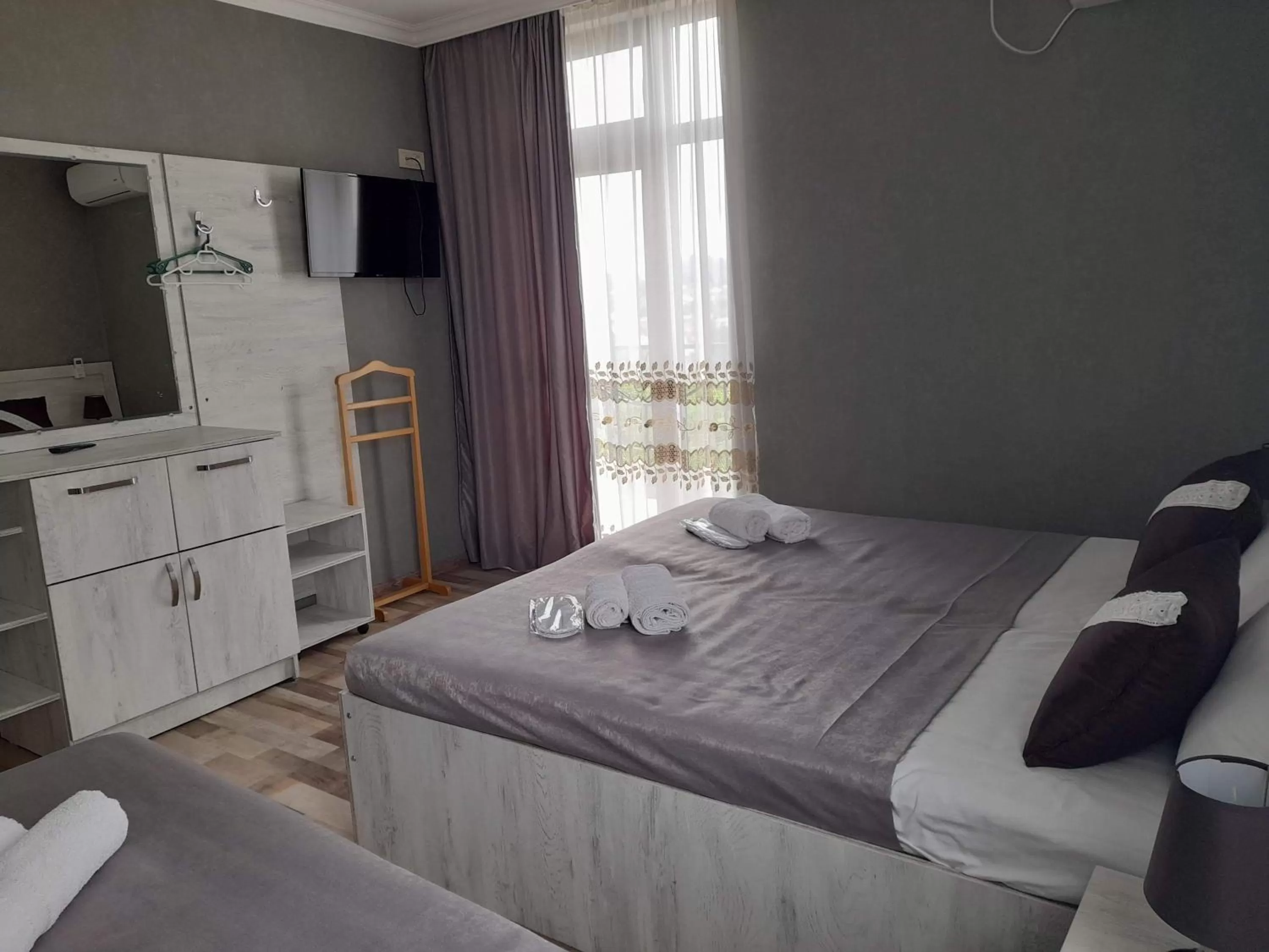 Bed in Hotel Tskhumi