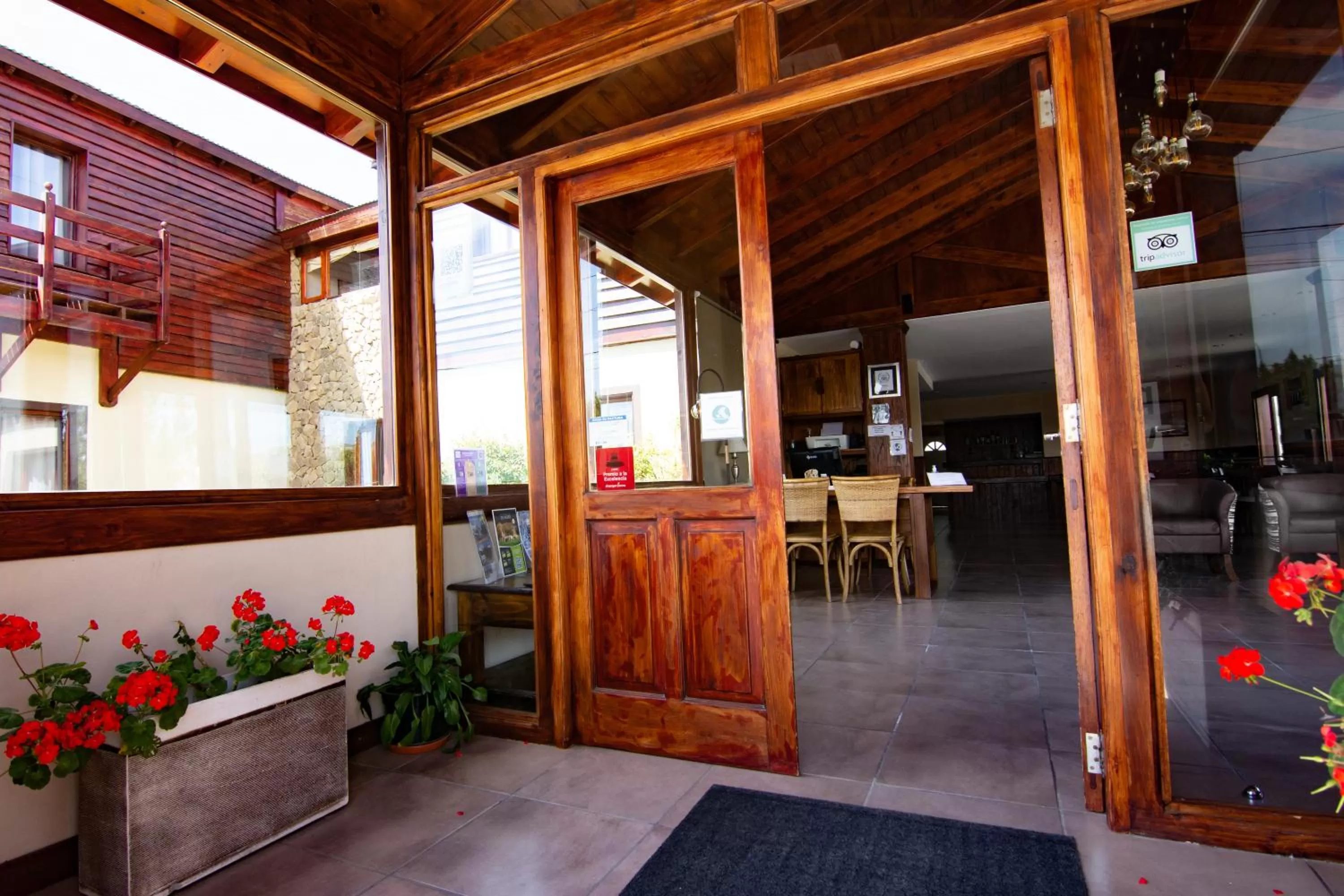 Lobby or reception in Hosteria Puerto San Julian
