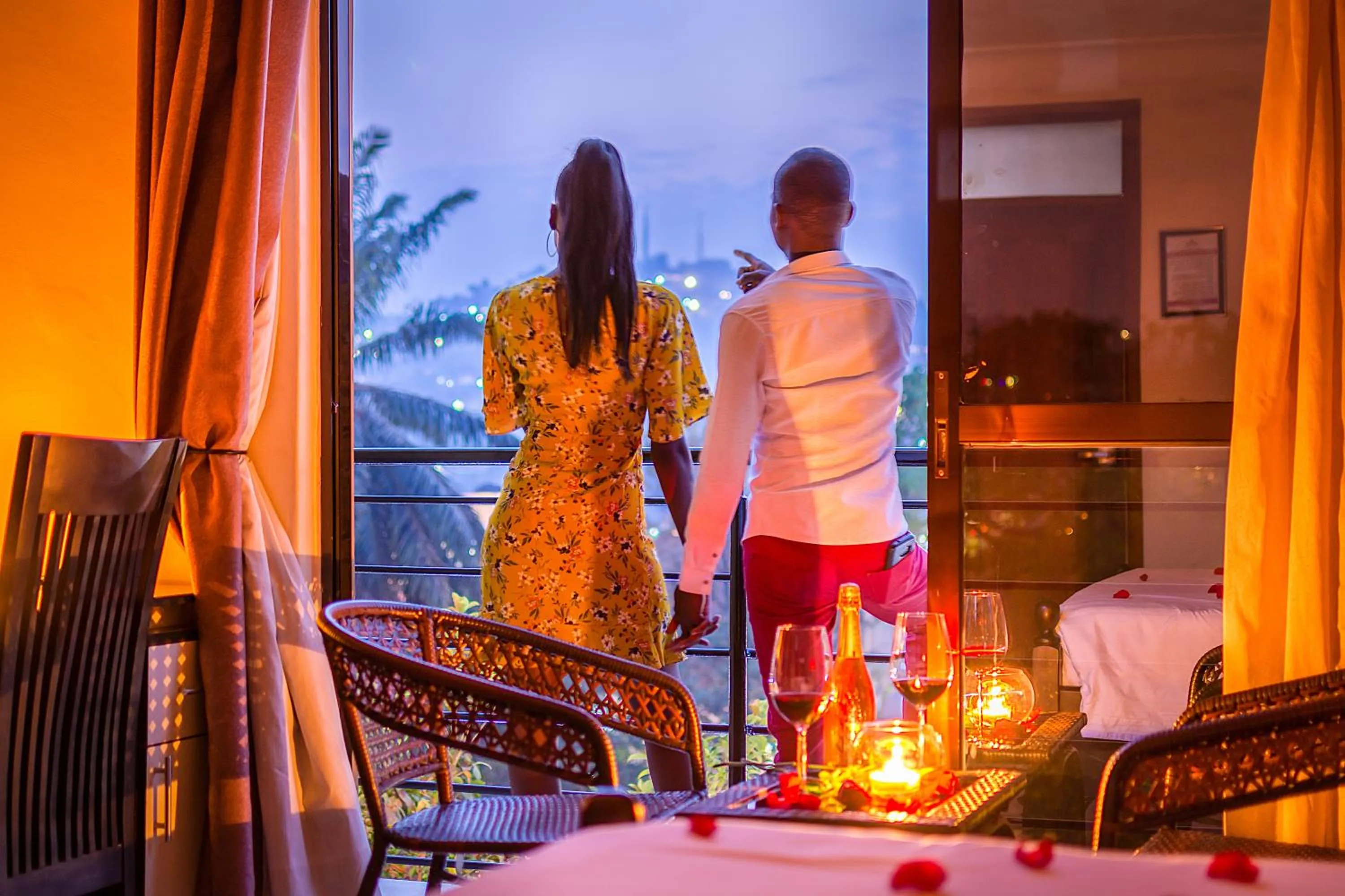 People in Marie's Royale Hotel