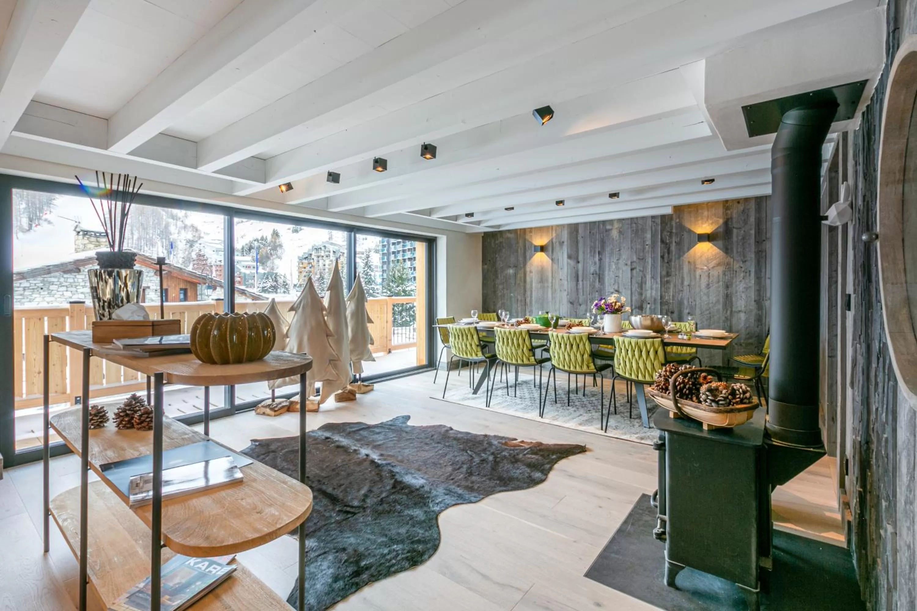 Living room in Maisons de montagne Le Samovar