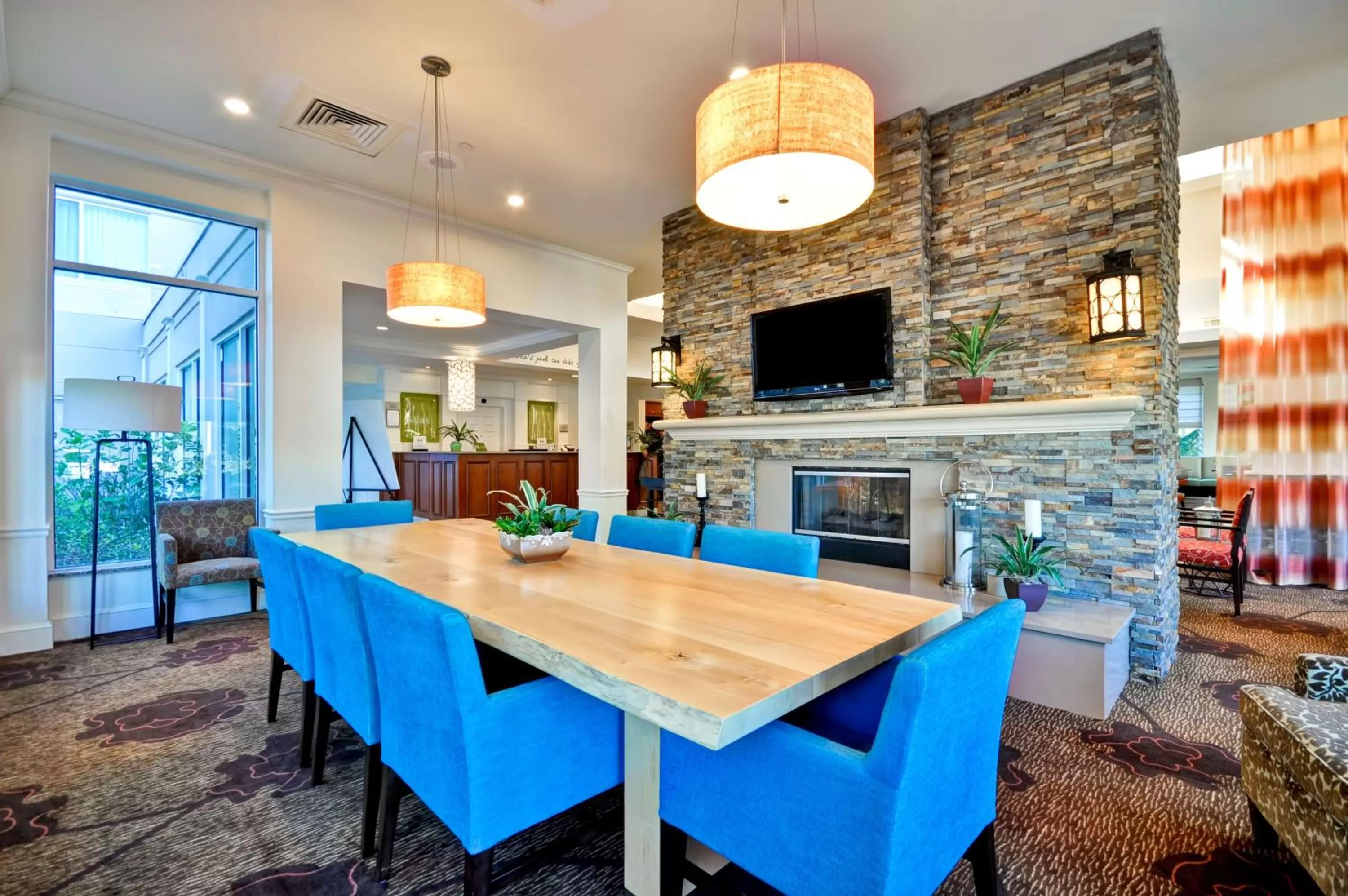 Lobby or reception in Hilton Garden Inn Tampa North