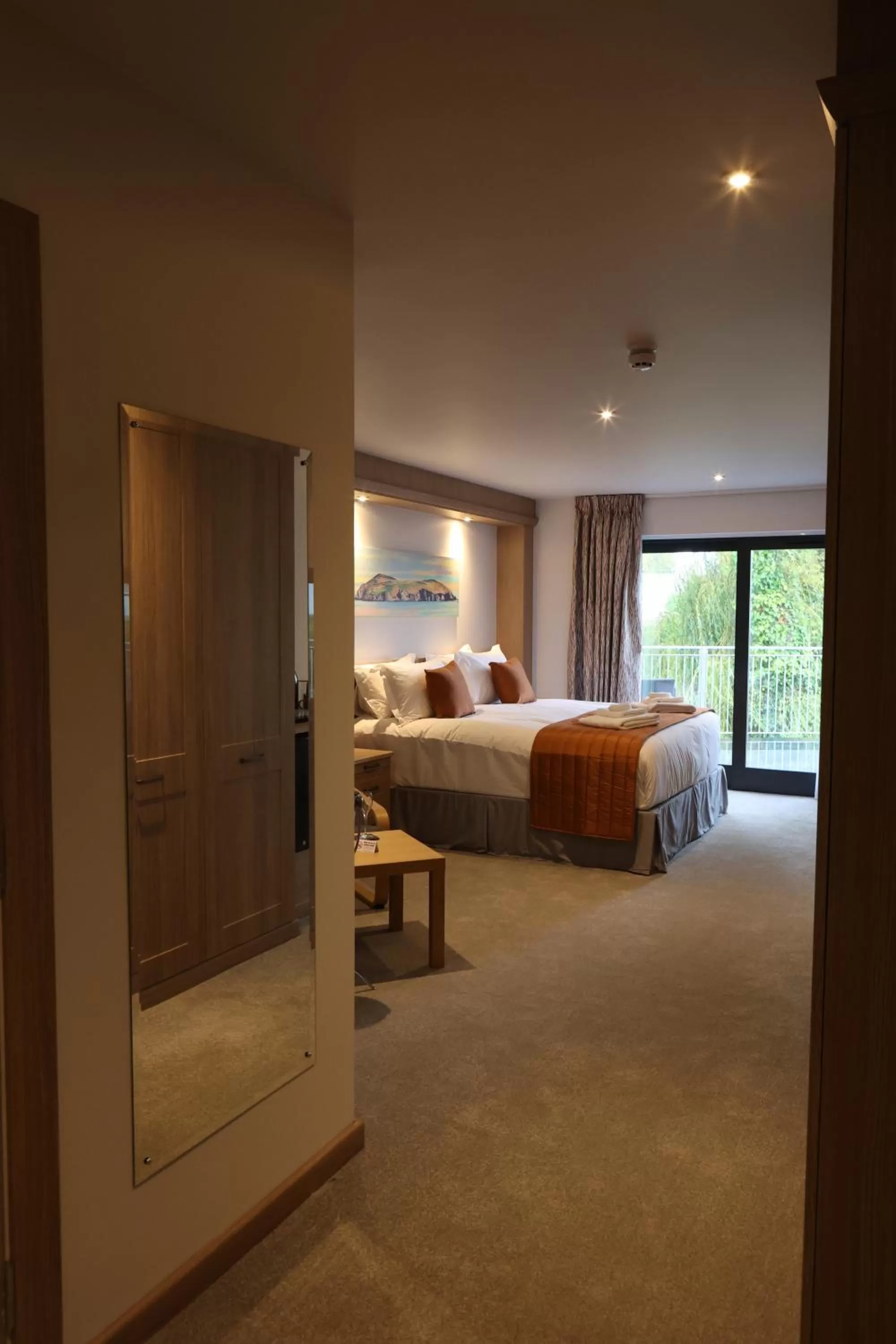 Bed in The Teifi Waterside Hotel