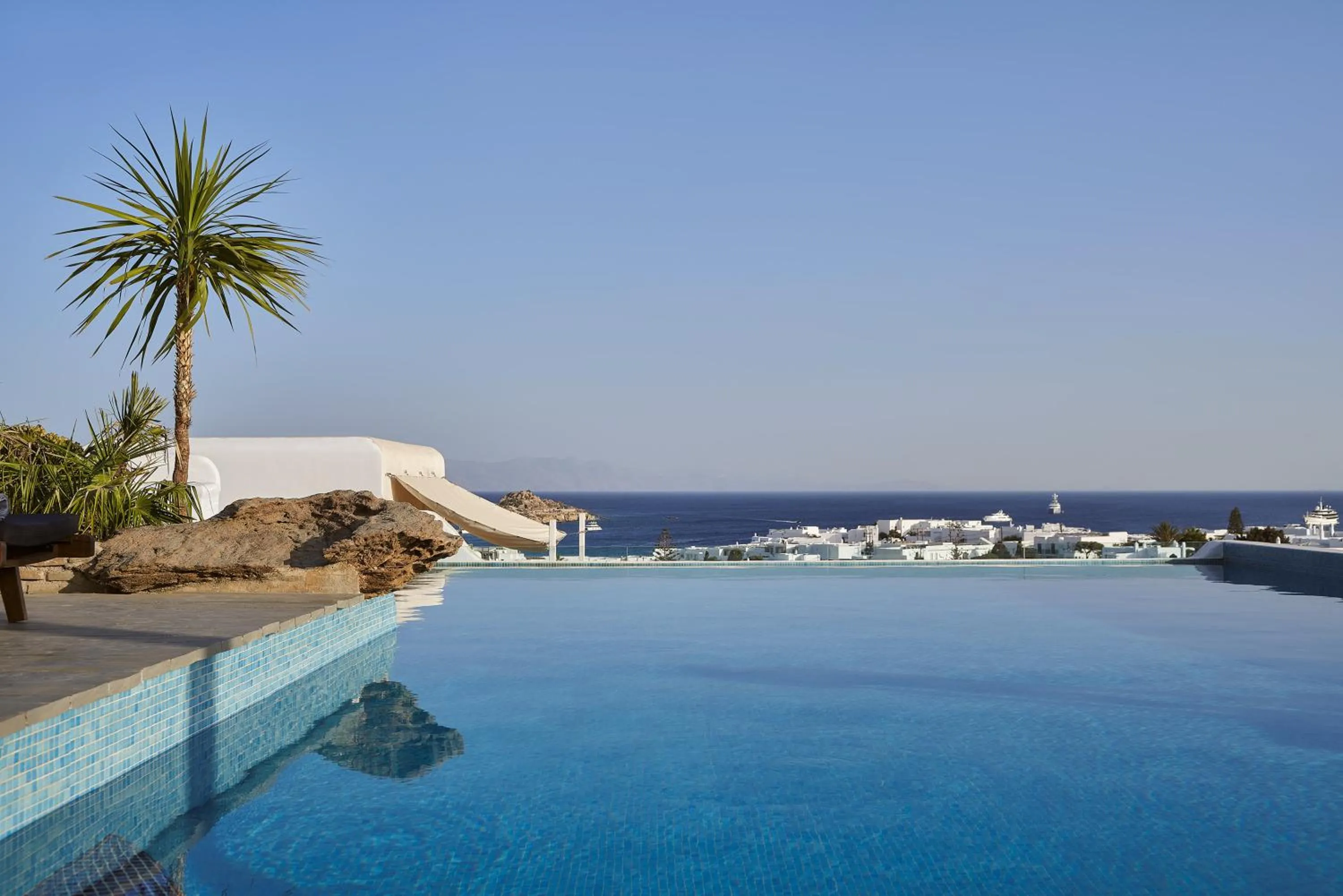 Swimming pool in Mr & Mrs White Mykonos