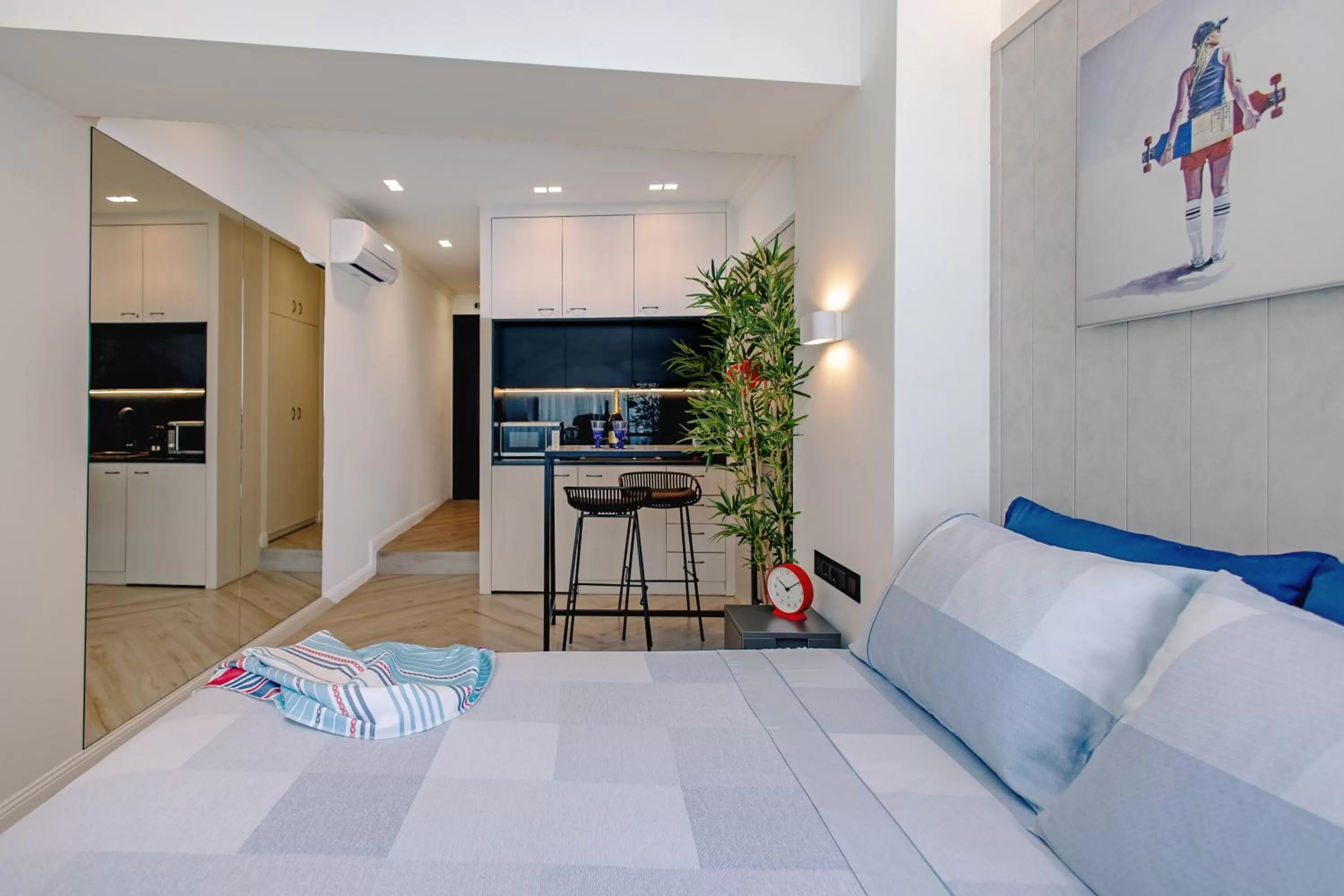 Photo of the whole room, Bed in Triple A @ Trendy Psiri - Art & Nightlife