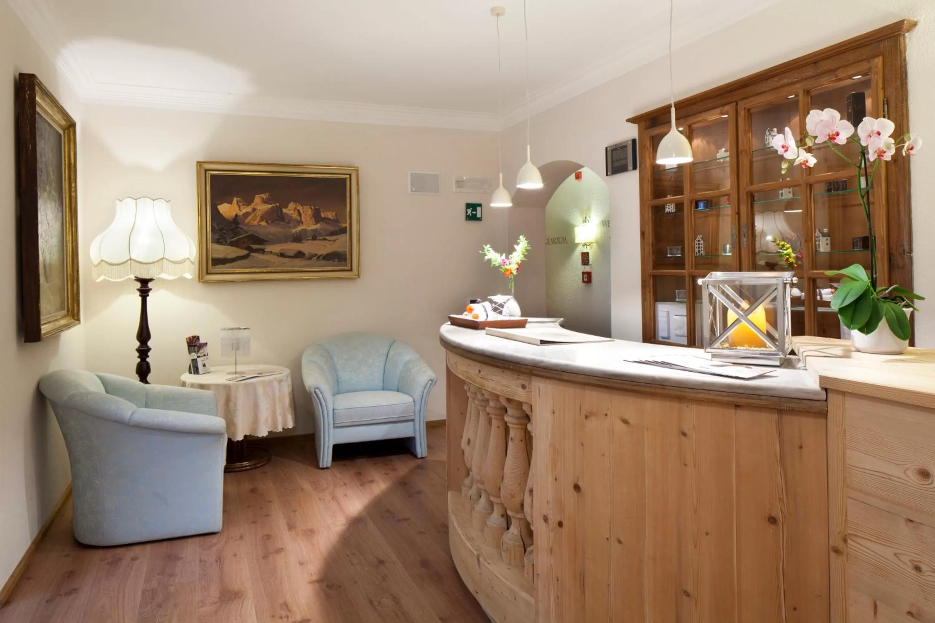 Lobby or reception in Hotel Sassongher