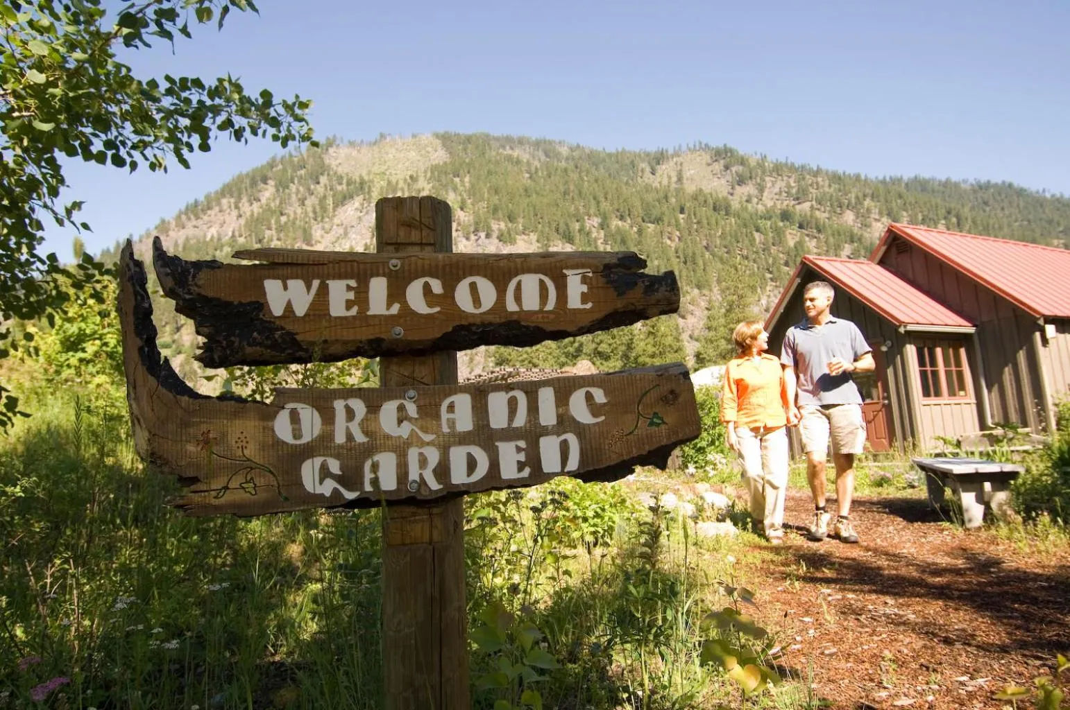Garden in Sleeping Lady Mountain Resort