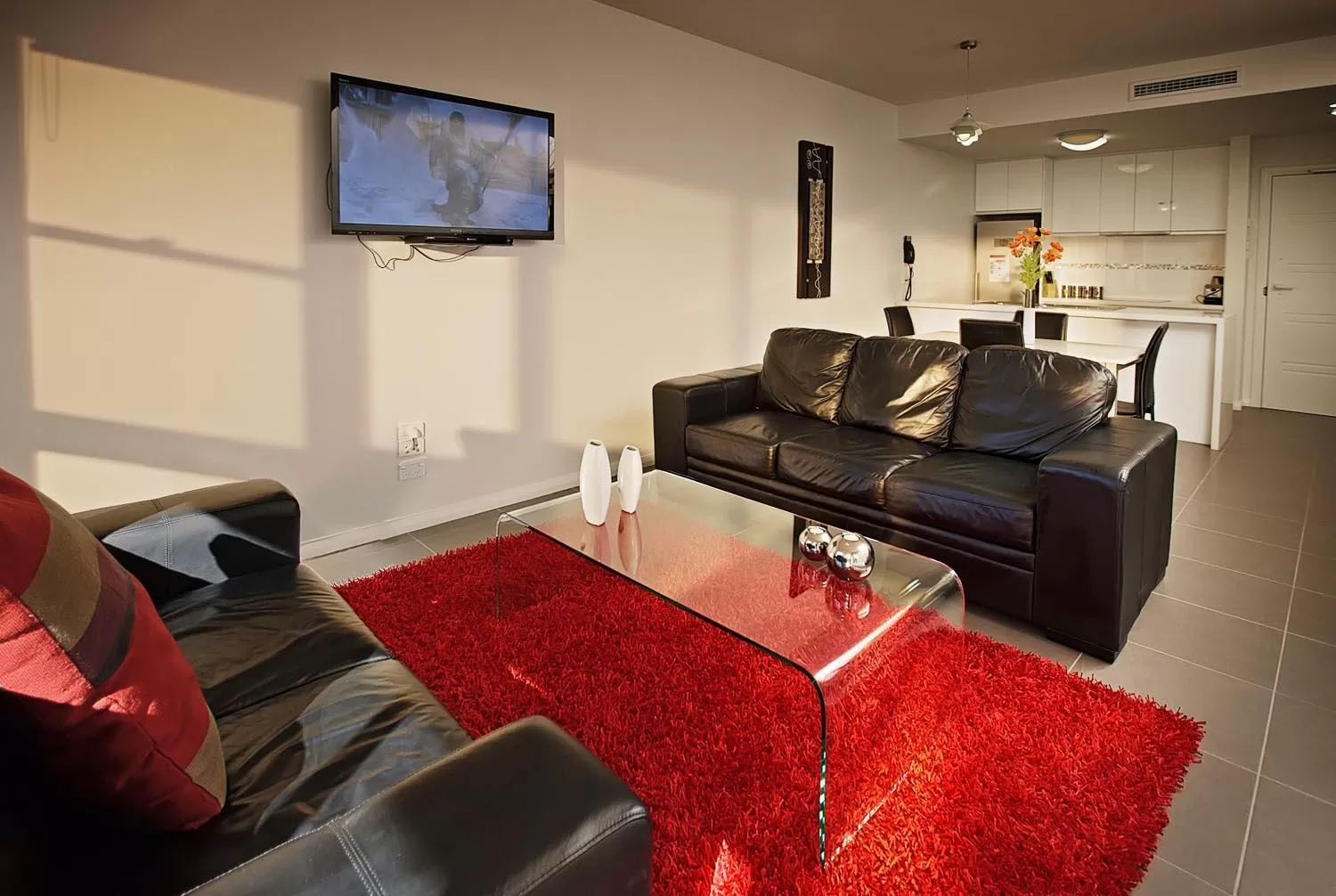 Living room in Charlestown Executive Apartments