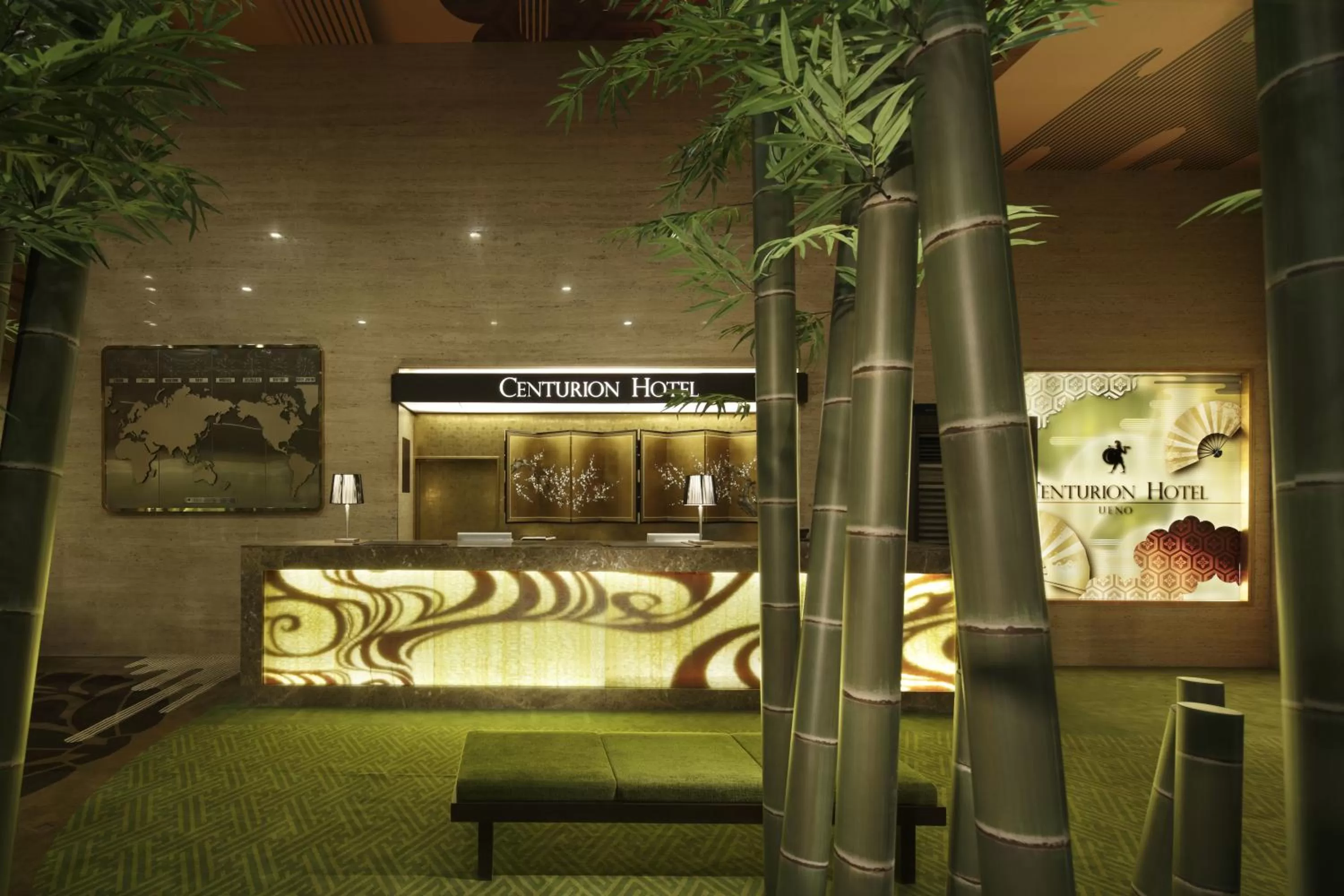 Lobby or reception in Centurion Hotel Ueno
