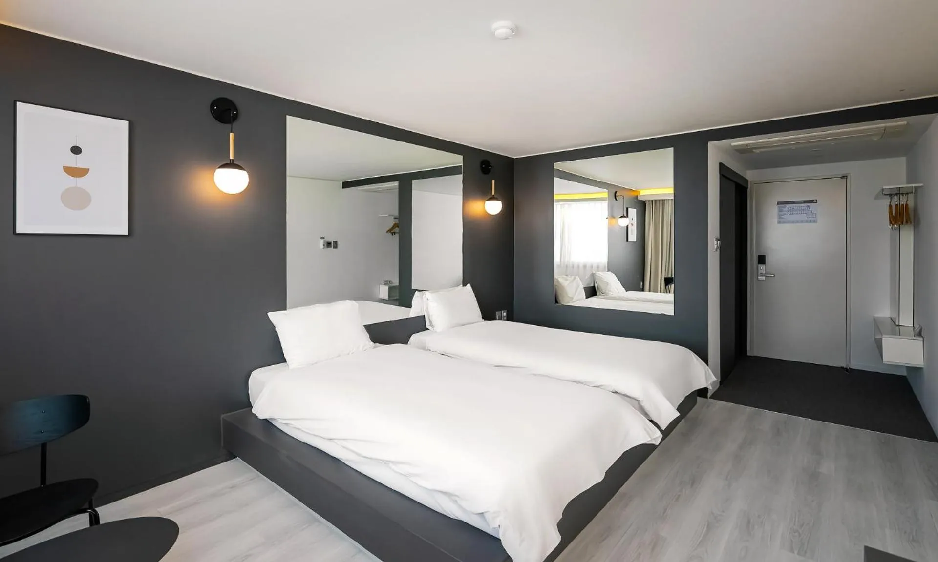 Bed in Pampas Hotel Jeju