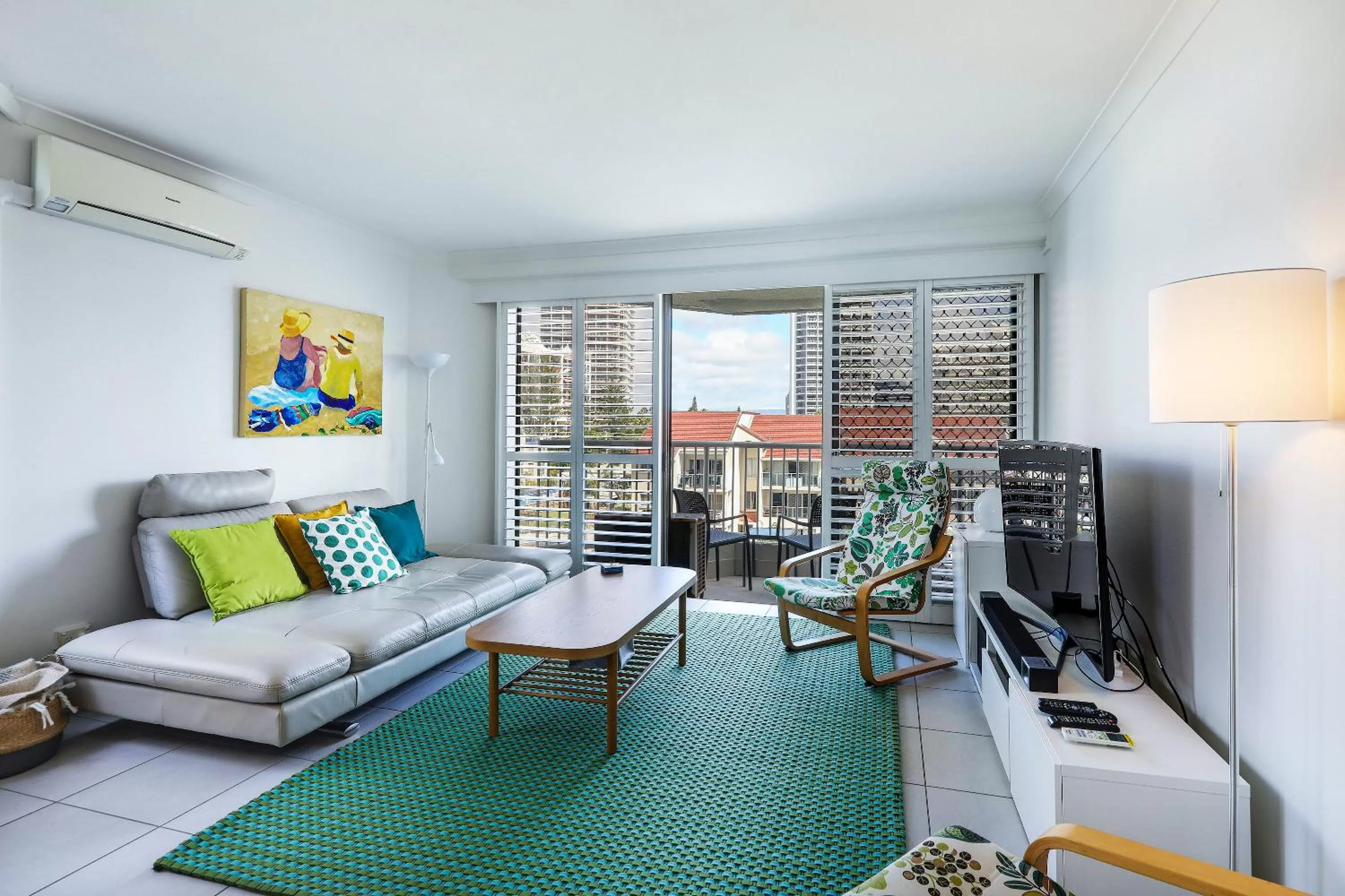 Living room in The Breakers