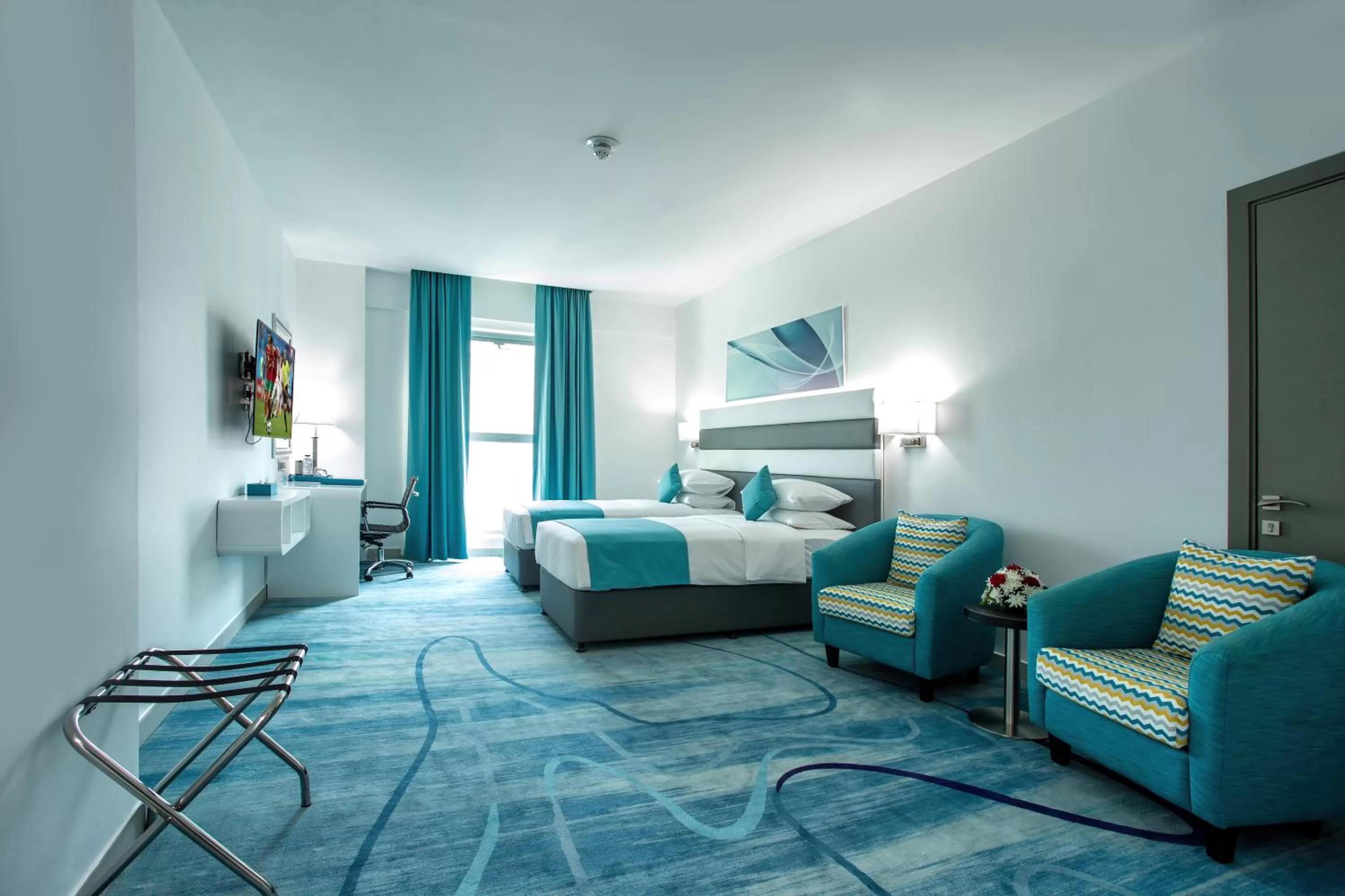 Bedroom, Bed in City Avenue Al Reqqa Hotel