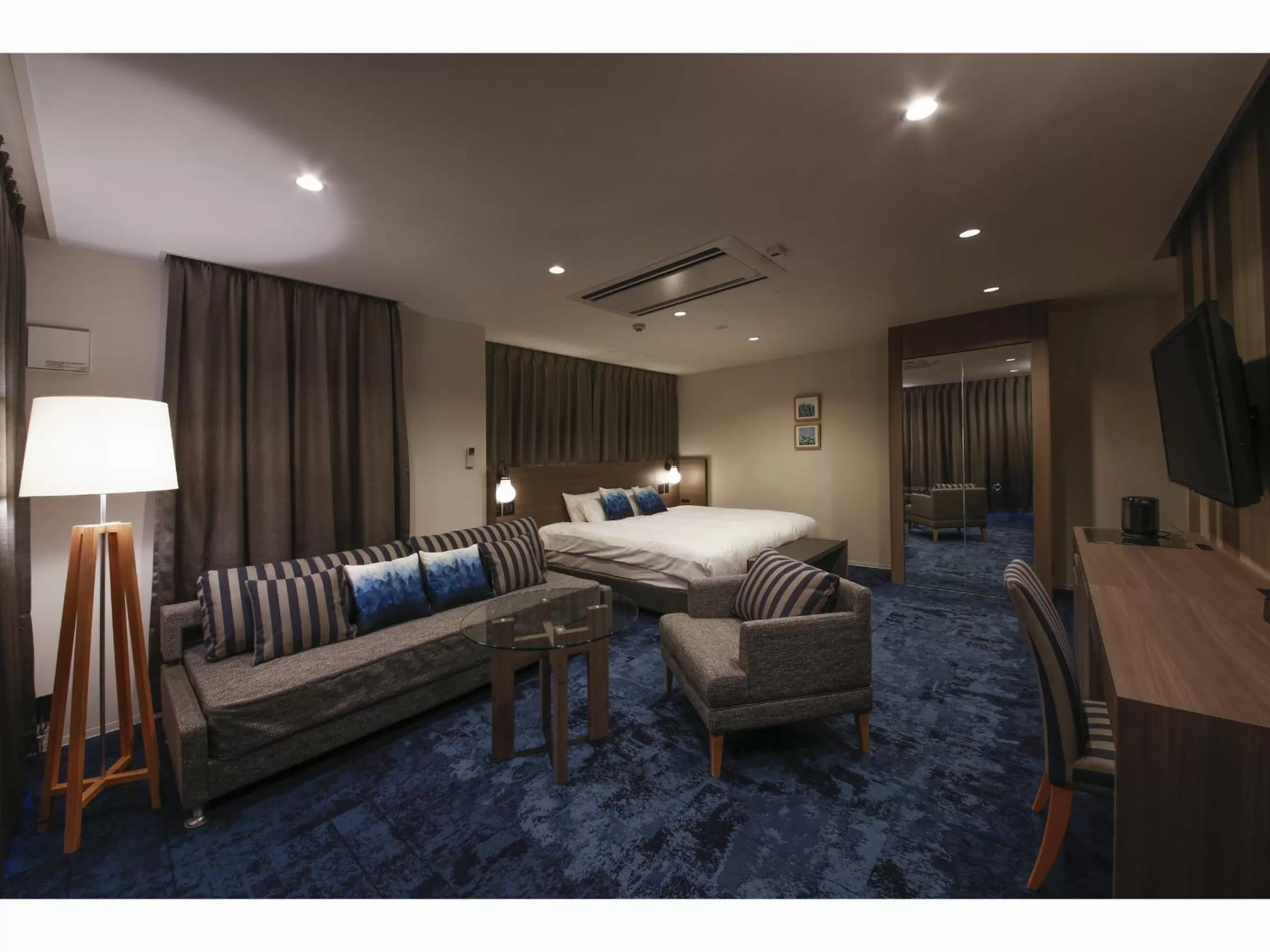 Photo of the whole room, Bed in Hotel Code Shinsaibashi