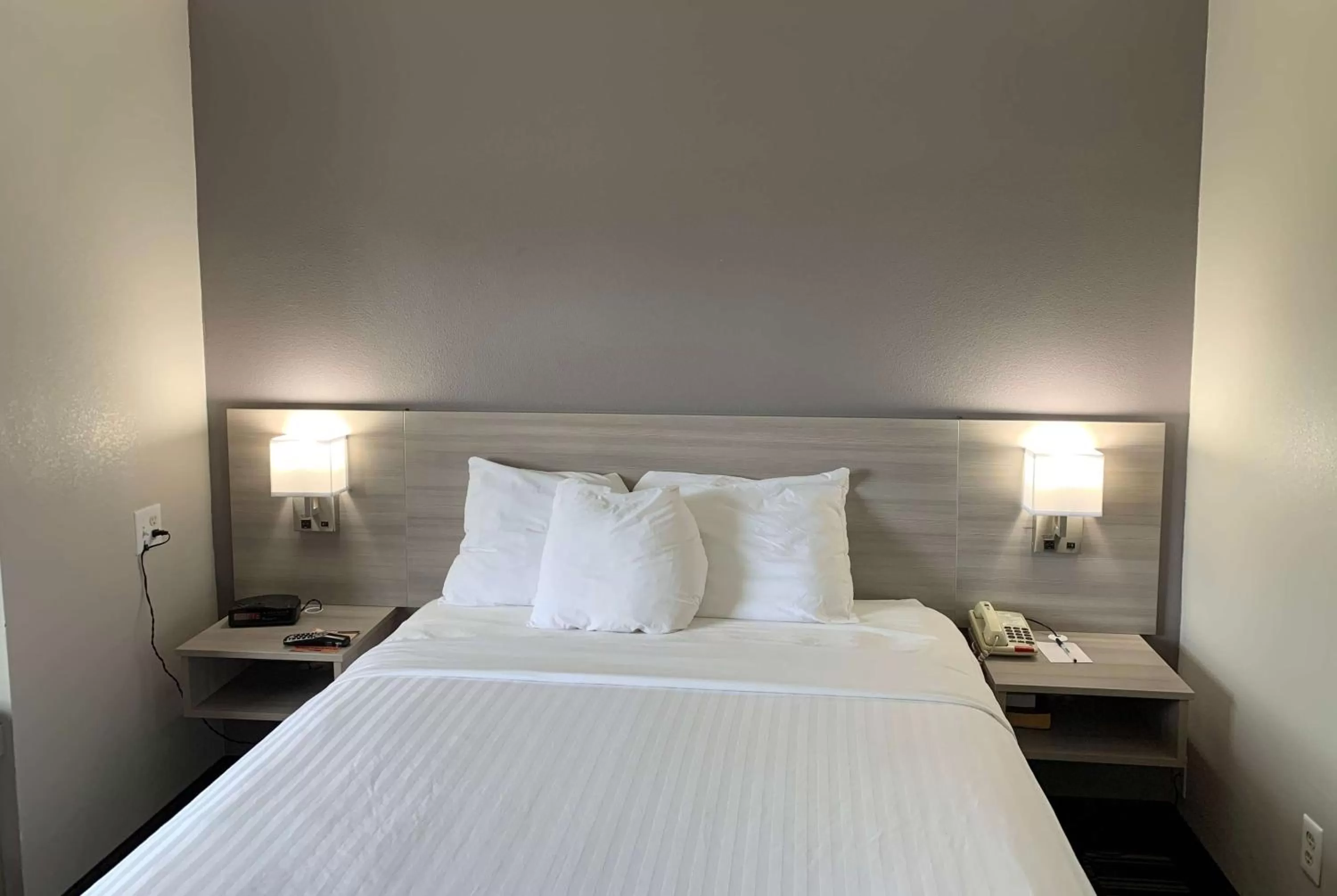 Photo of the whole room, Bed in Microtel Inn by Wyndham Charlotte Airport