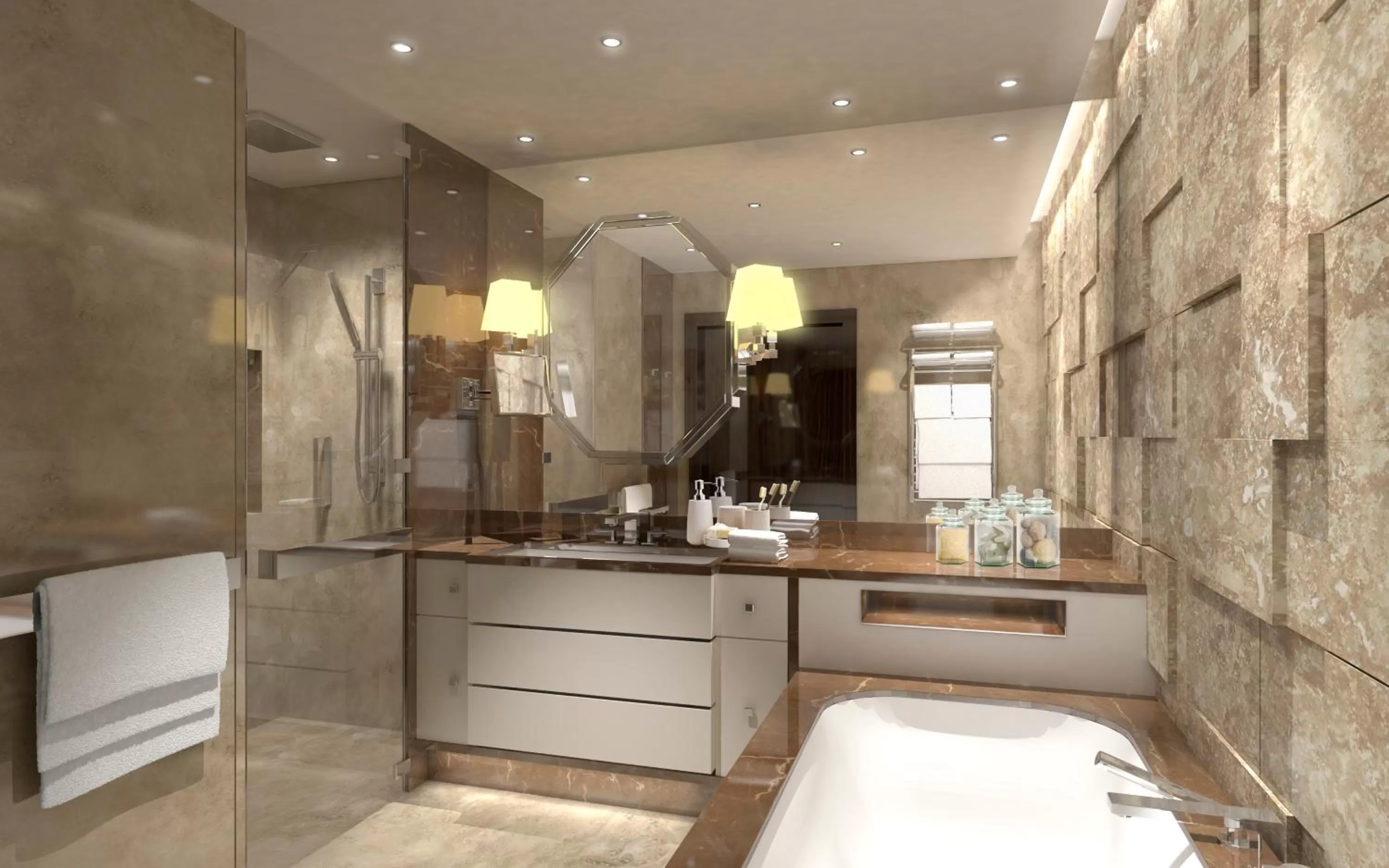 Bathroom in Grand Hotel Kempinski Riga