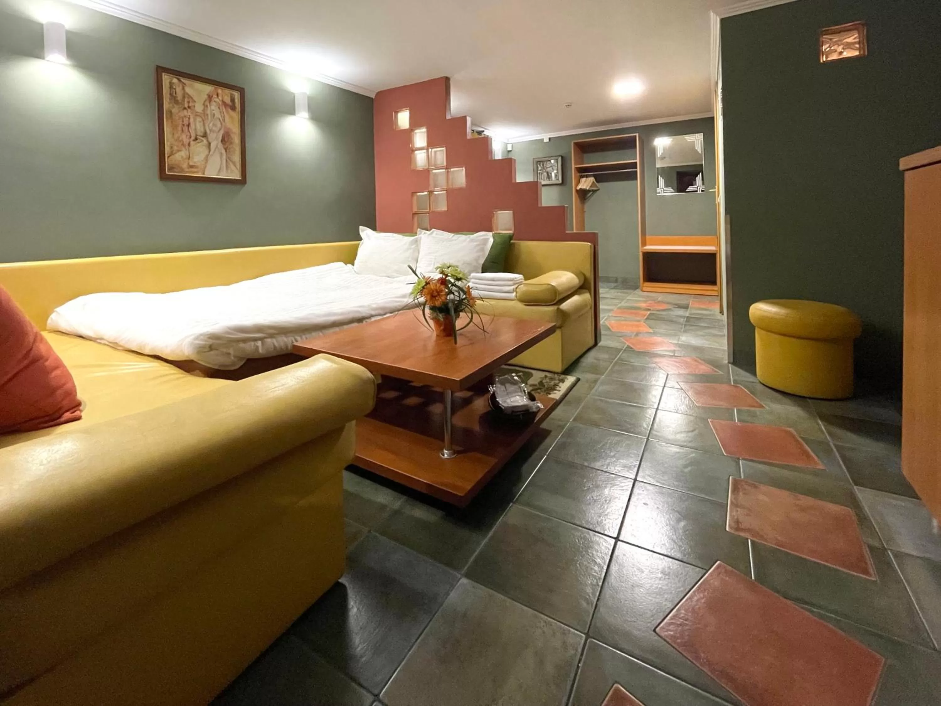 View (from property/room), Lobby/Reception in Economy room in Hotel Eney