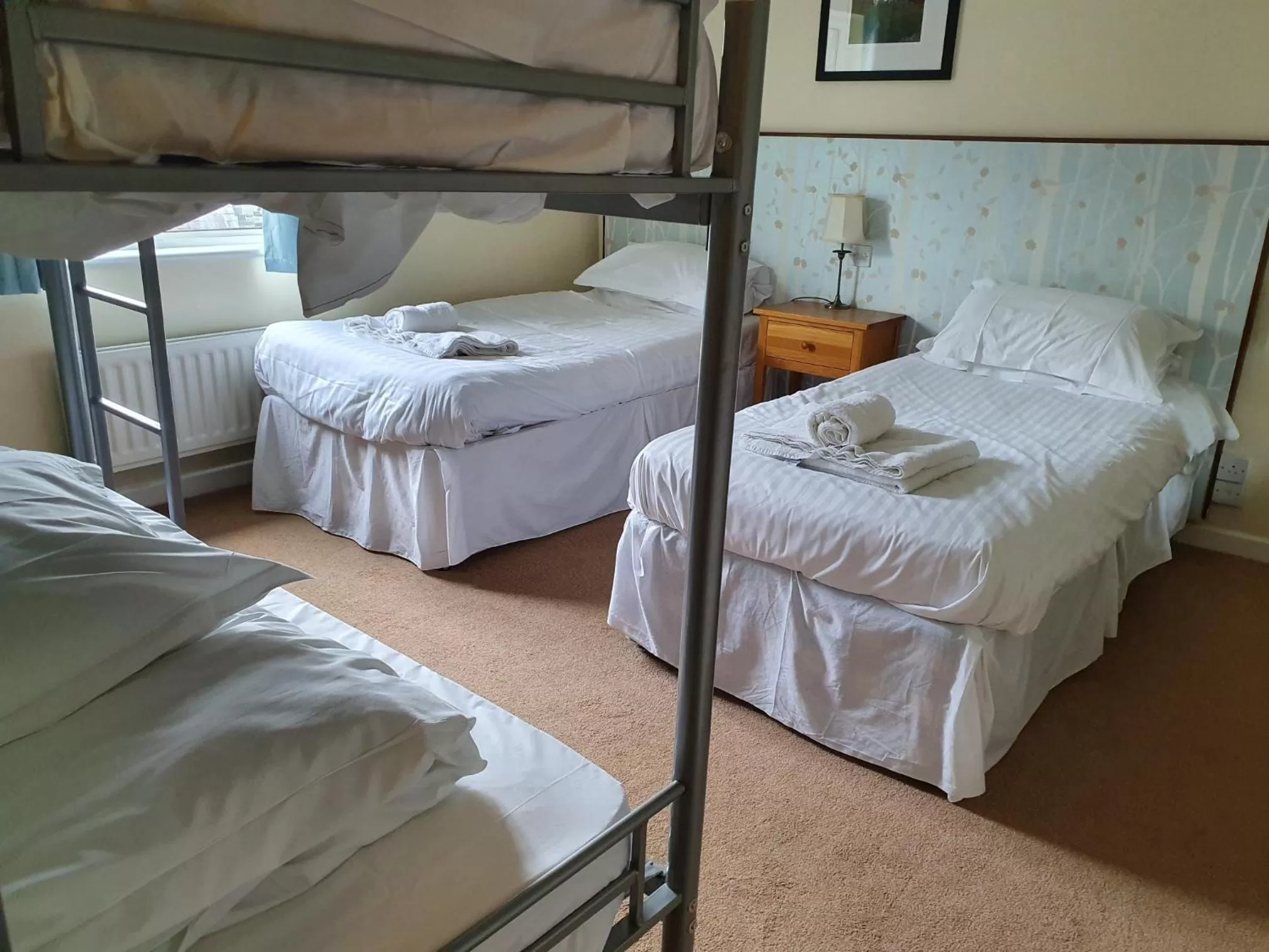 Bed in Glan Aber Hotel