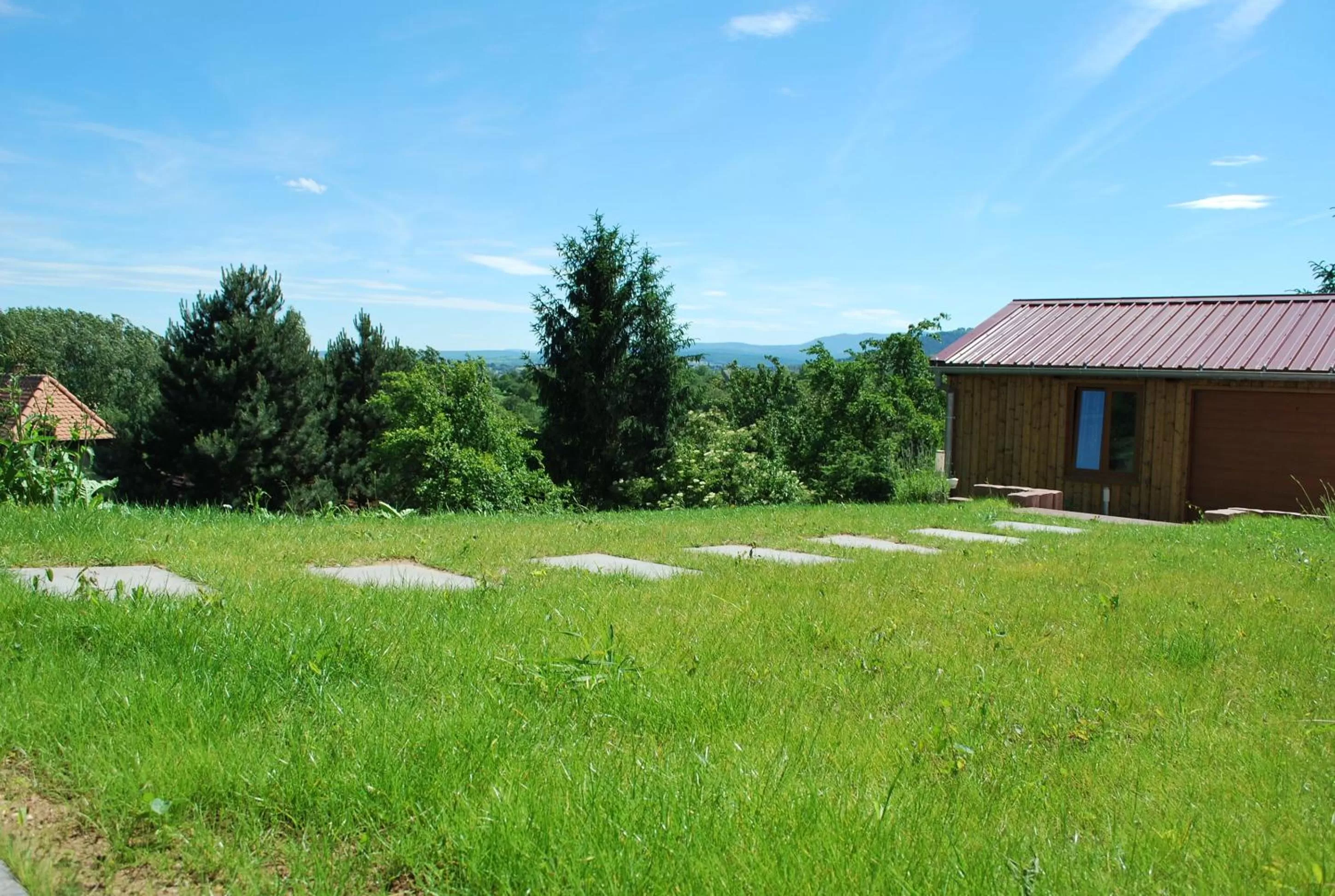 Garden view in Chambres d'hôtes Les vignes
