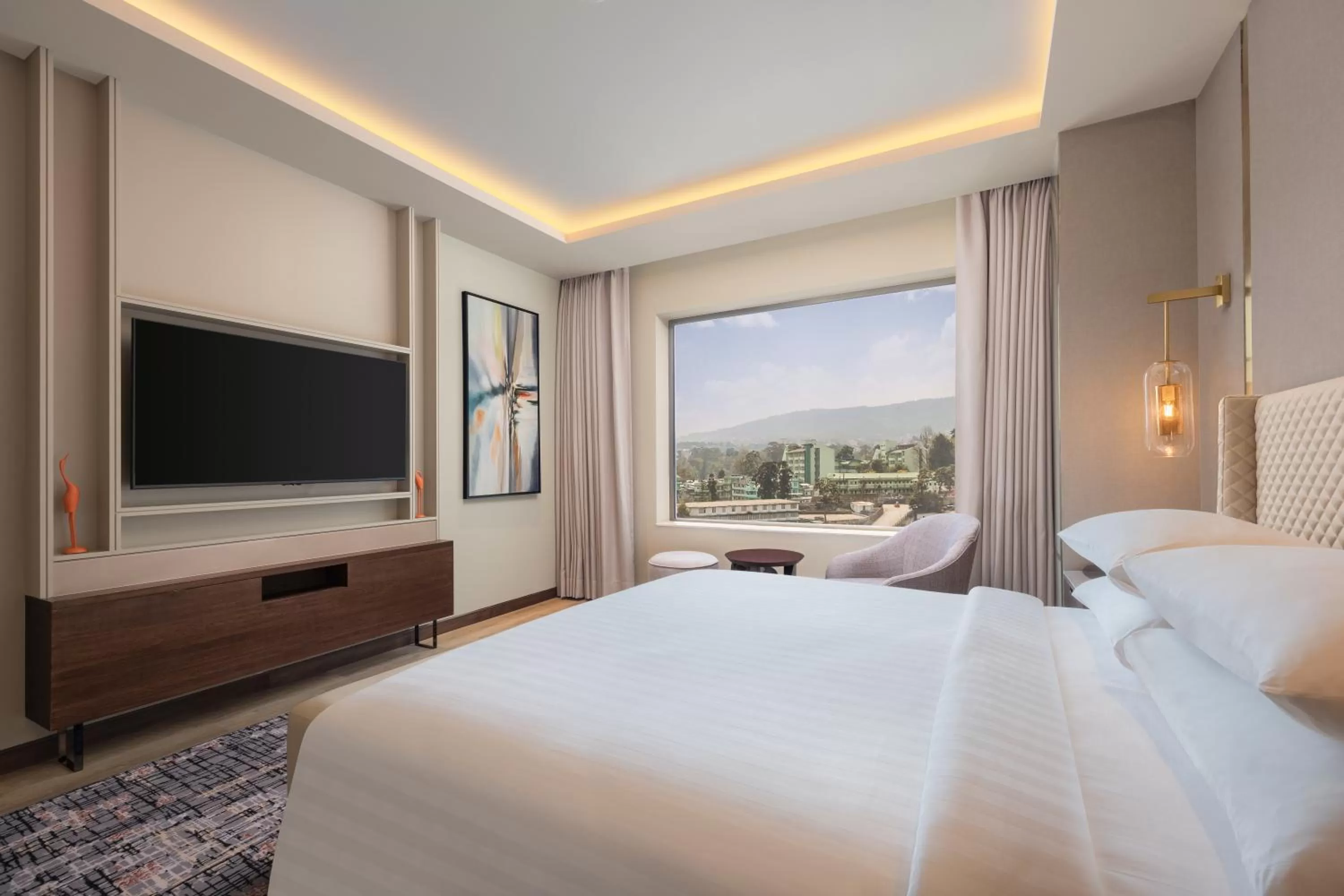 Communal lounge/ TV room, Bed in Courtyard by Marriott Shillong