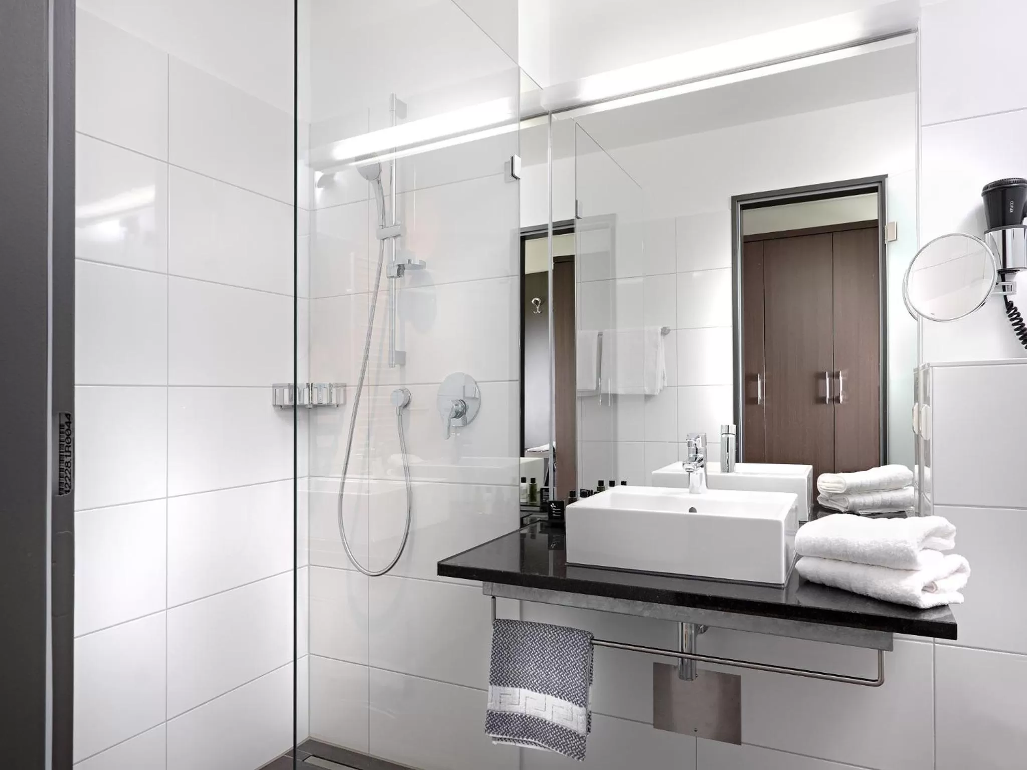 Shower in Boutique Hotel Bellevue Rheinfelden / Basel