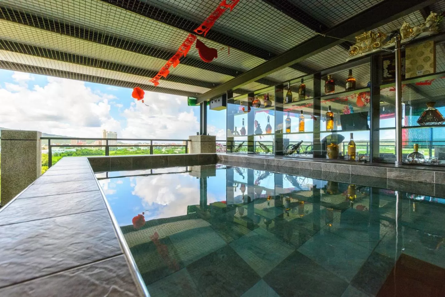 Pool view in Emilia Villa