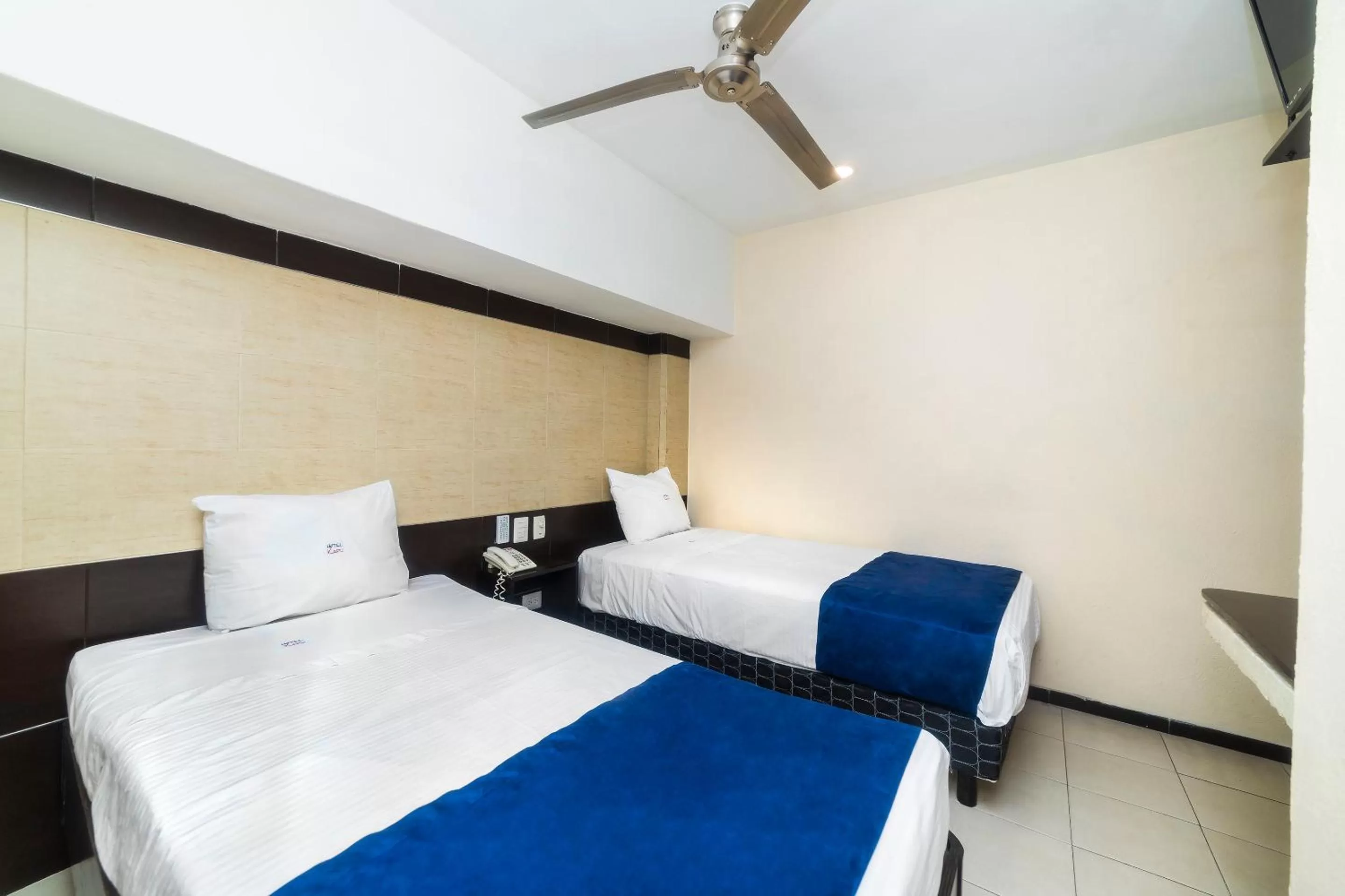 Bed in Hotel Kapu, Puebla