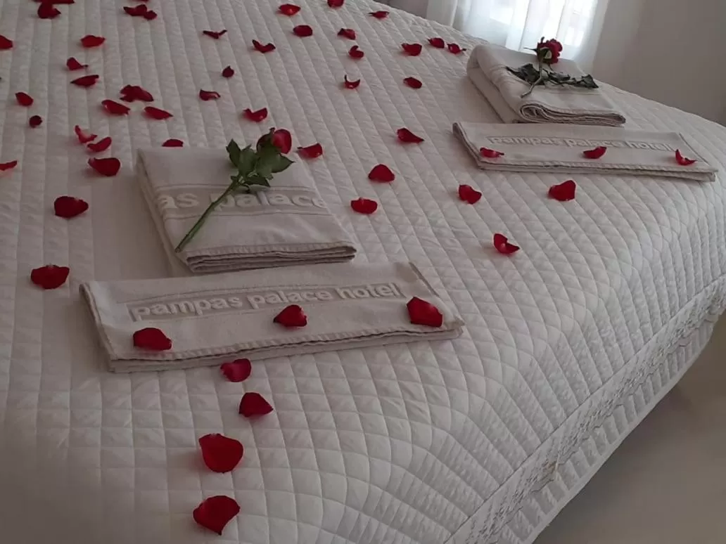 Bed in Pampas Palace Hotel