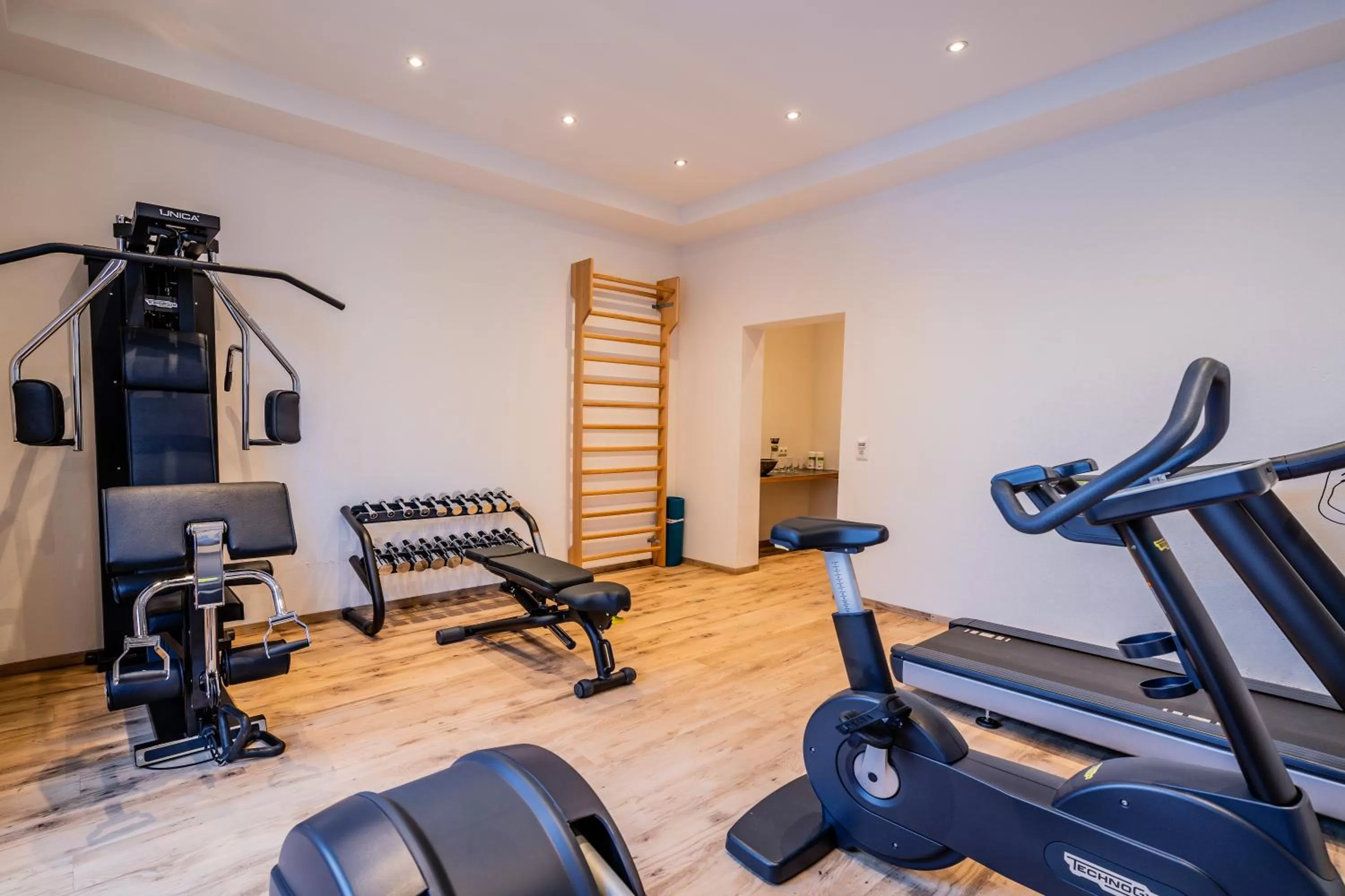 Fitness centre/facilities in Hotel Hubertushof