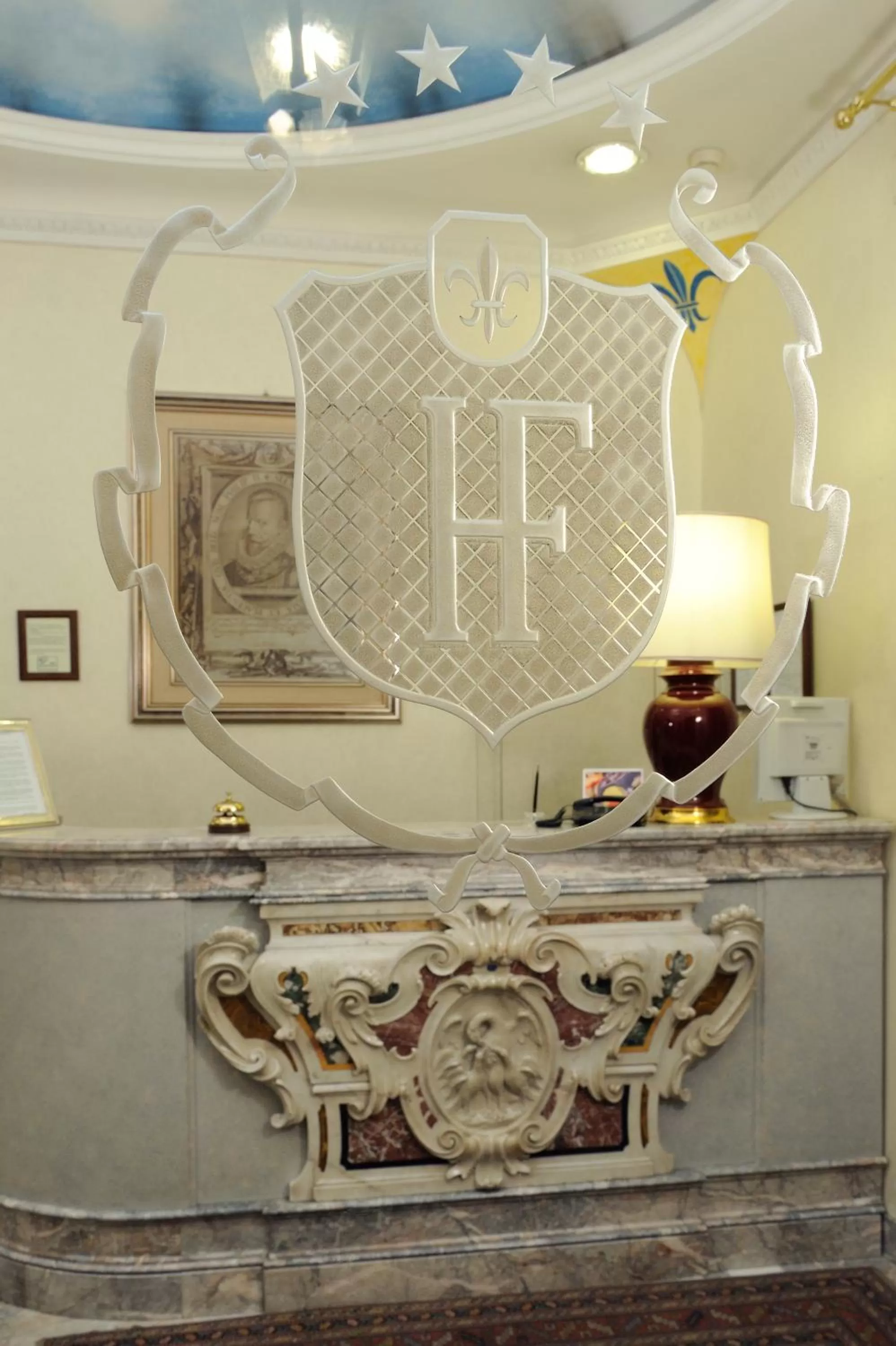 Lobby or reception in Hotel Farnese