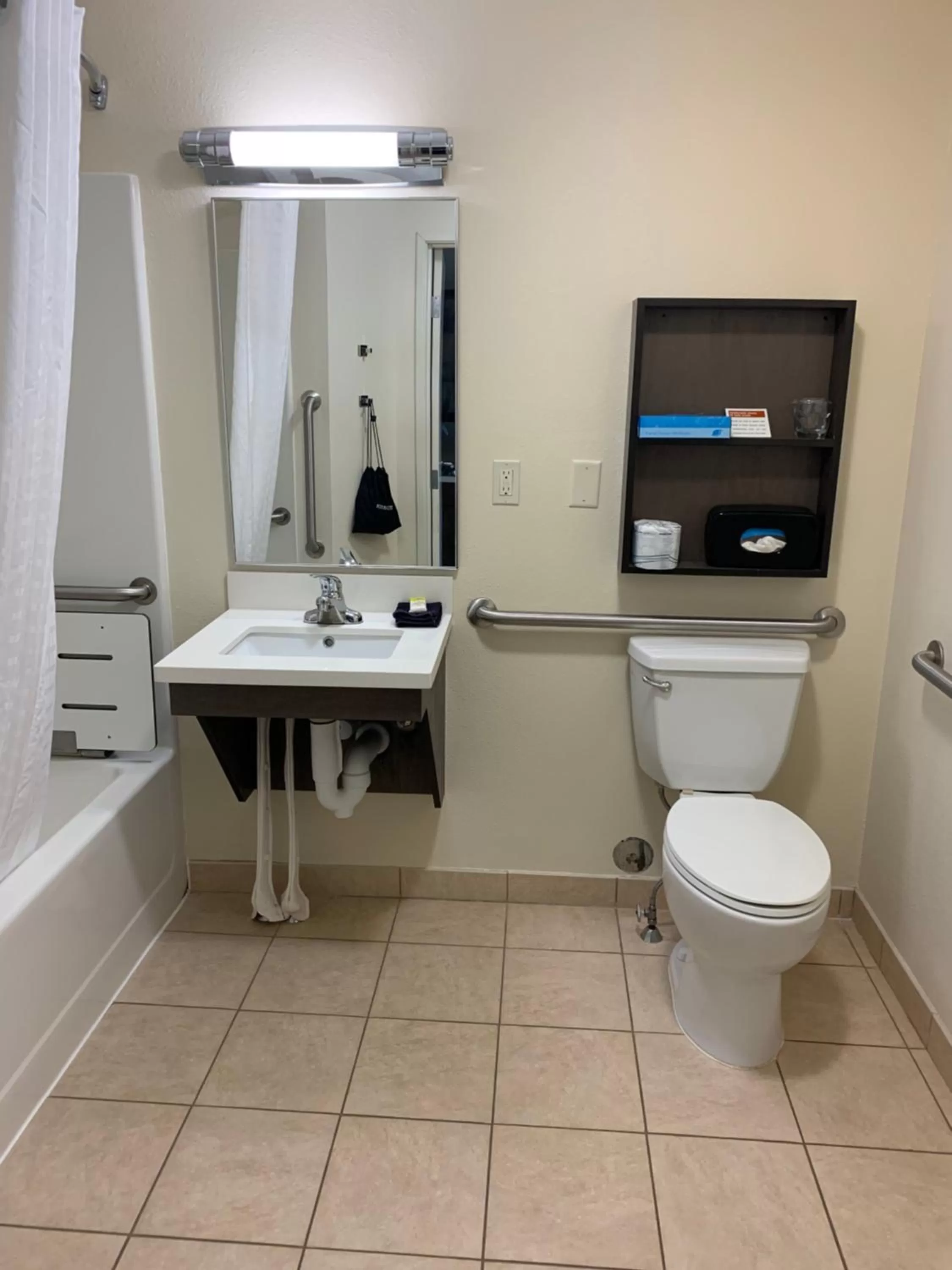 Bathroom in Candlewood Suites Fargo-North Dakota State University by IHG