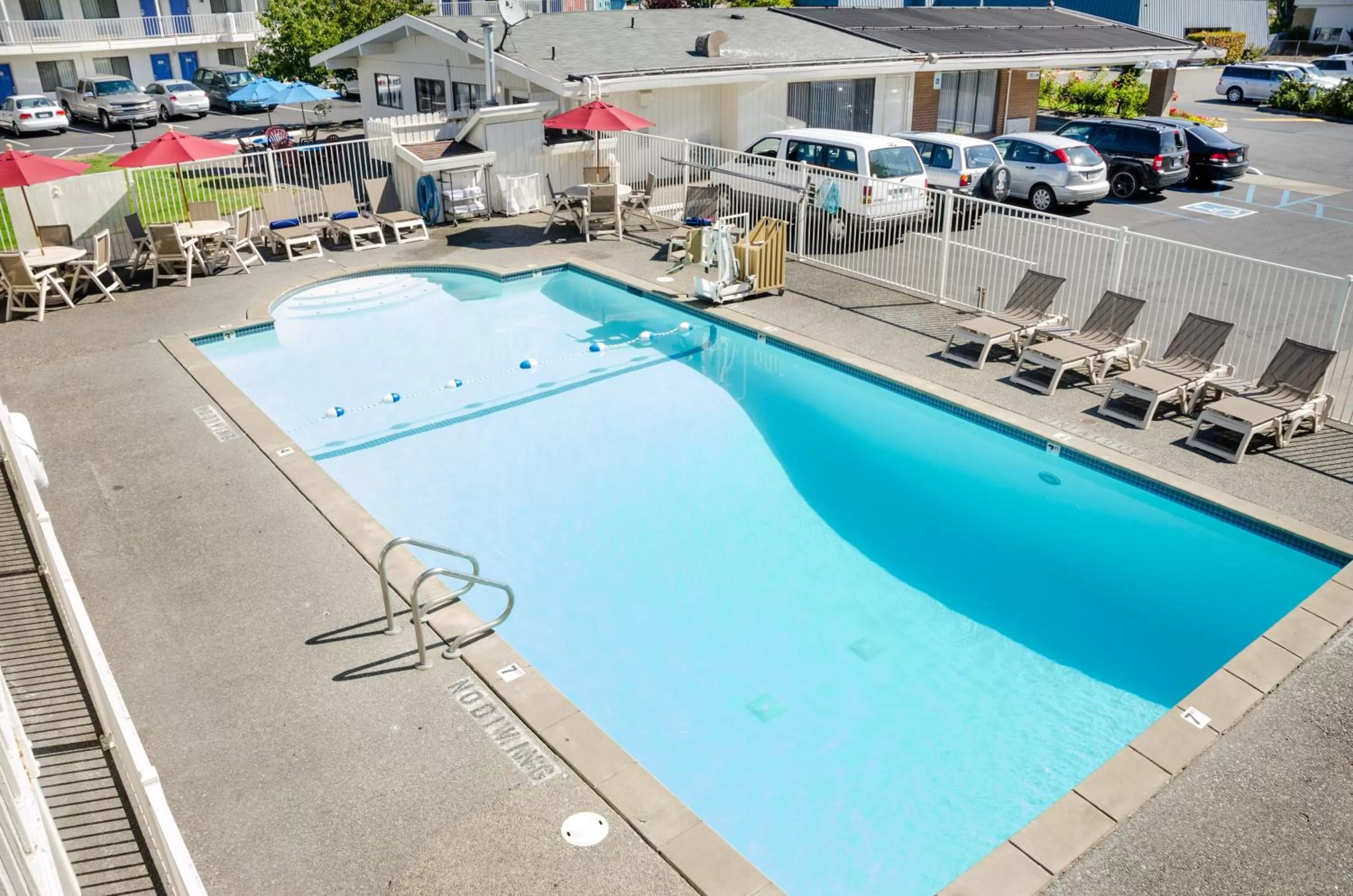 Swimming pool in Motel 6-Tacoma, WA - Fife