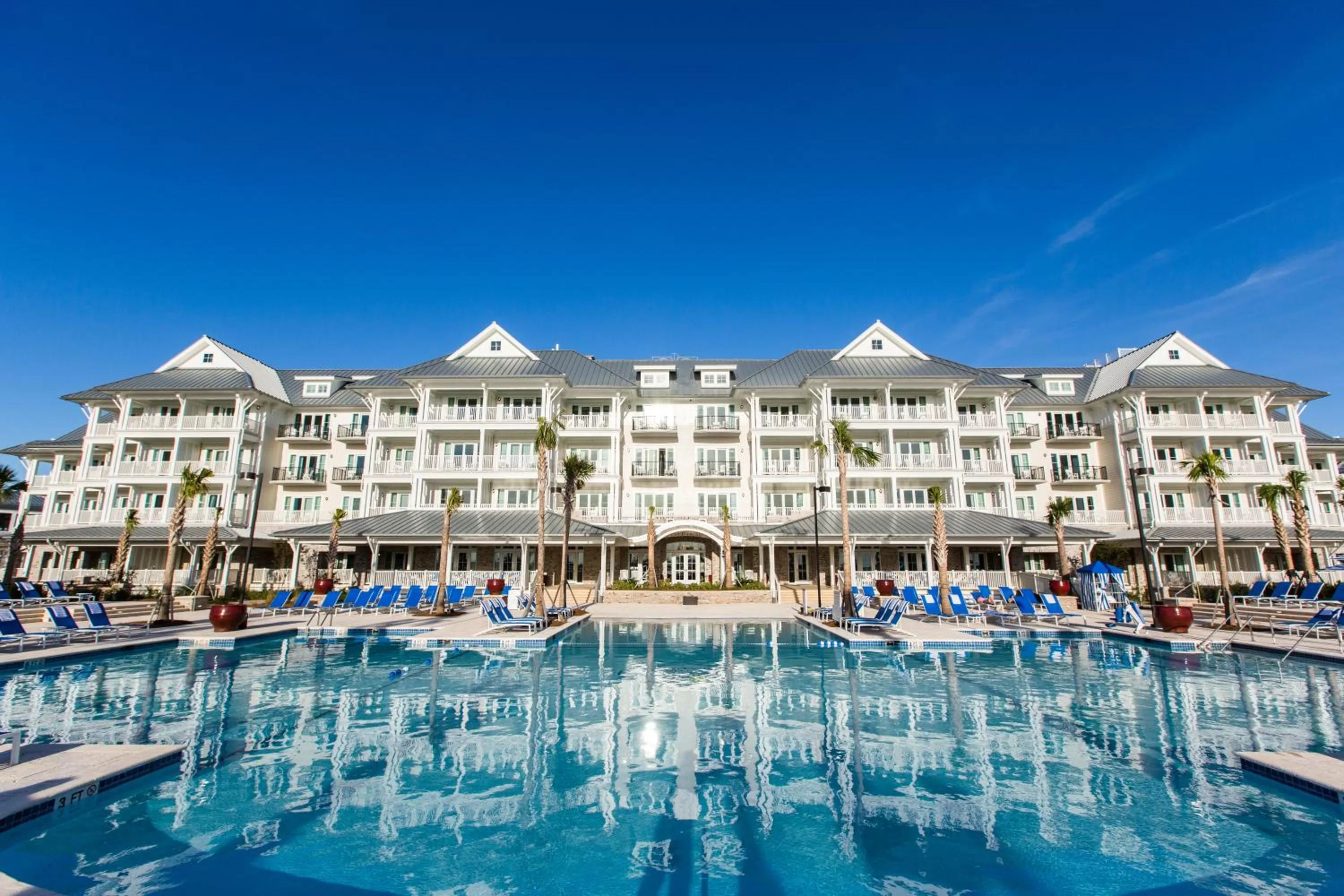 Property building in The Beach Club at Charleston Harbor Resort and Marina
