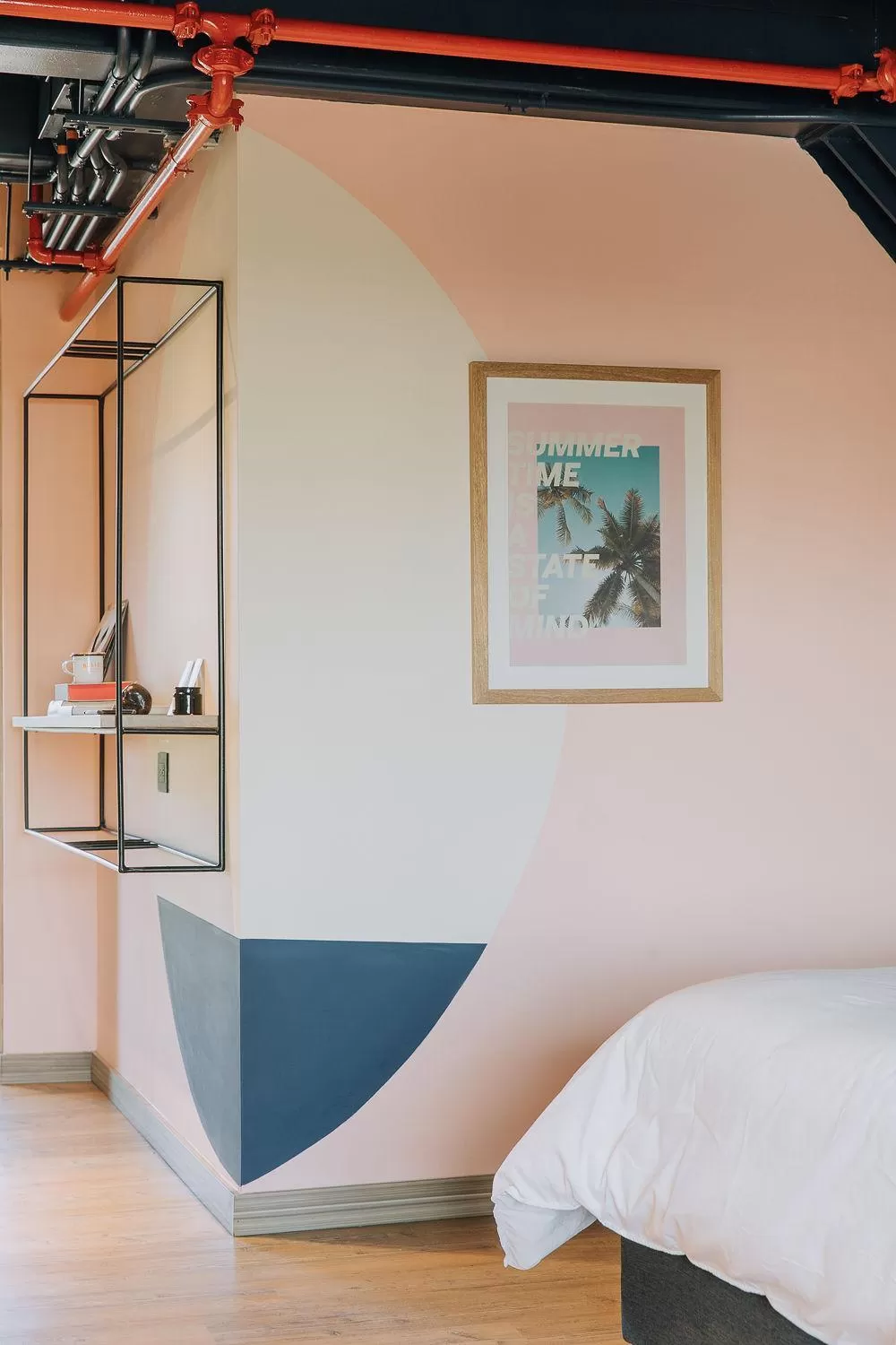 Decorative detail, Bed in The Somos Beats Hotel & Rooftop