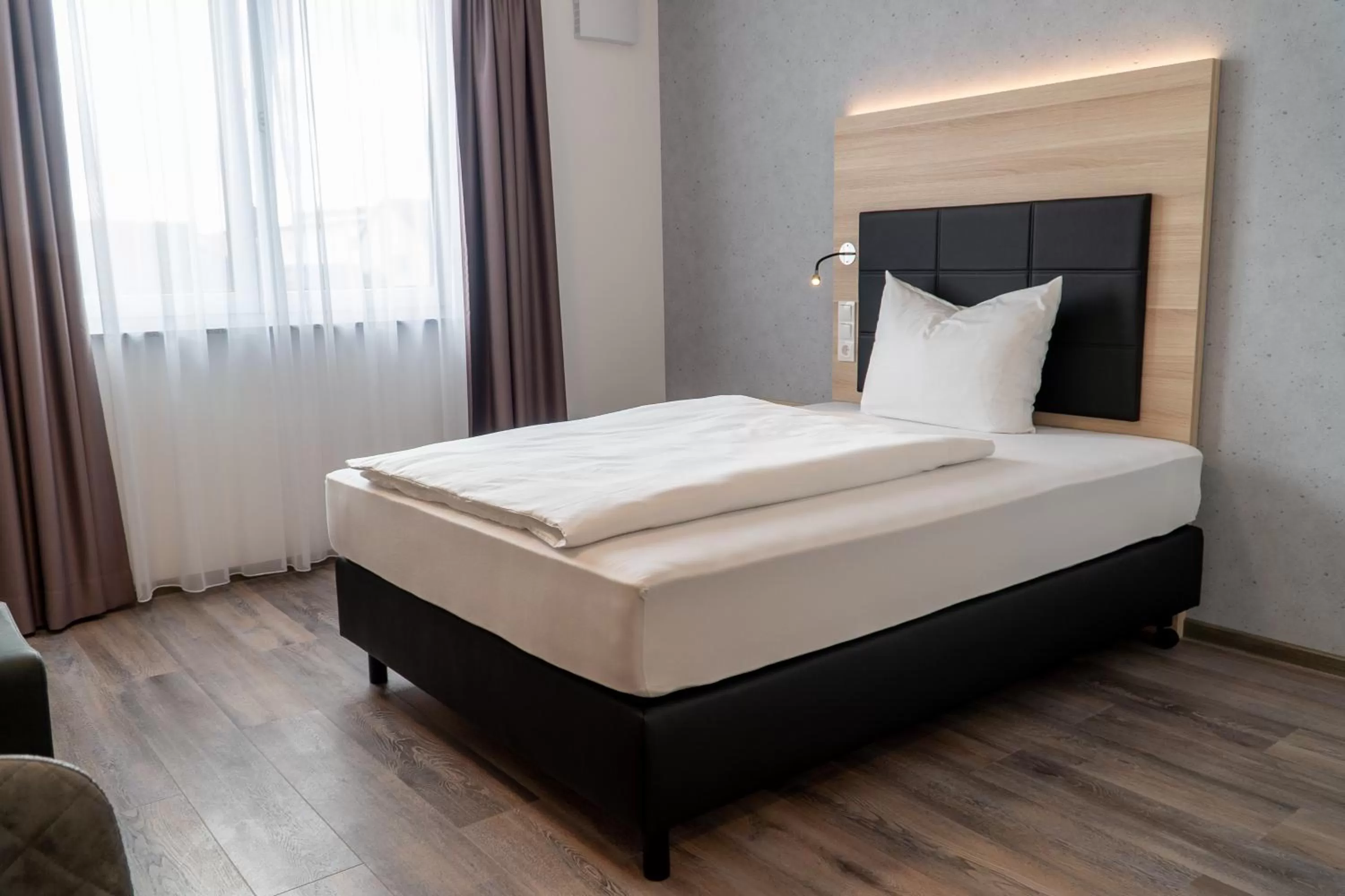 Bed in Hotel Schlafplatz