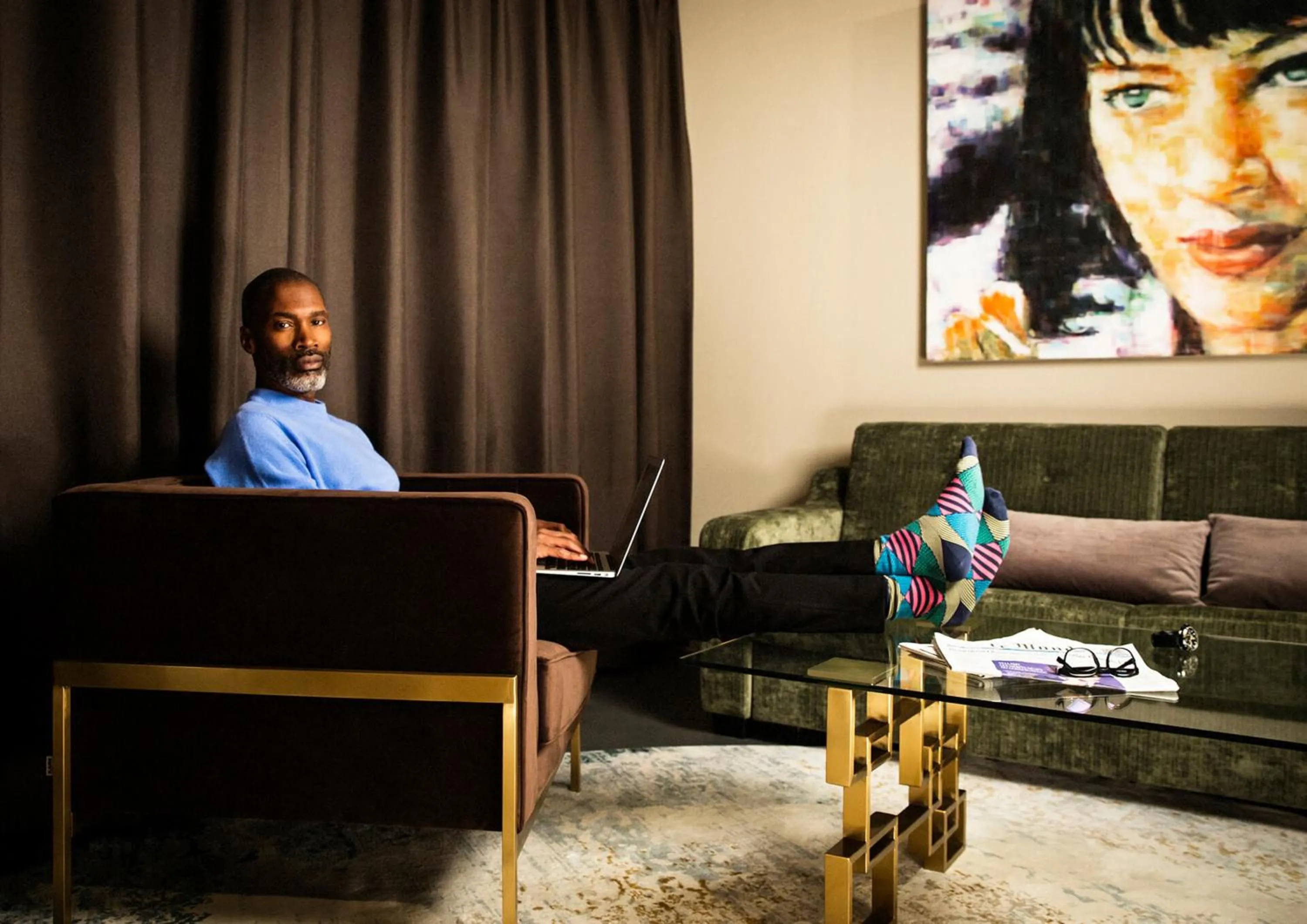 Seating area in JAMS Music Hotel Munich