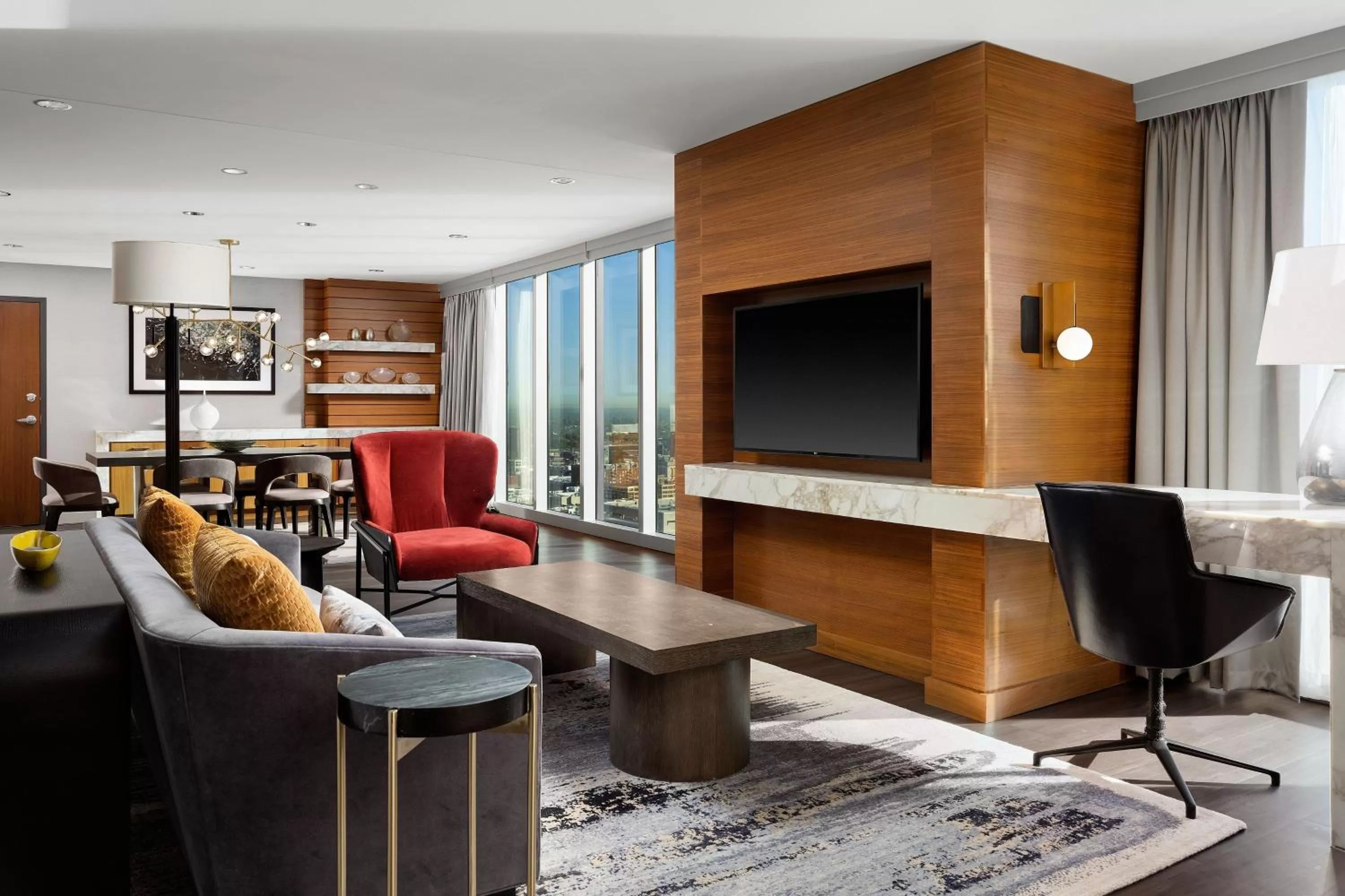 Living room in JW Marriott Indianapolis